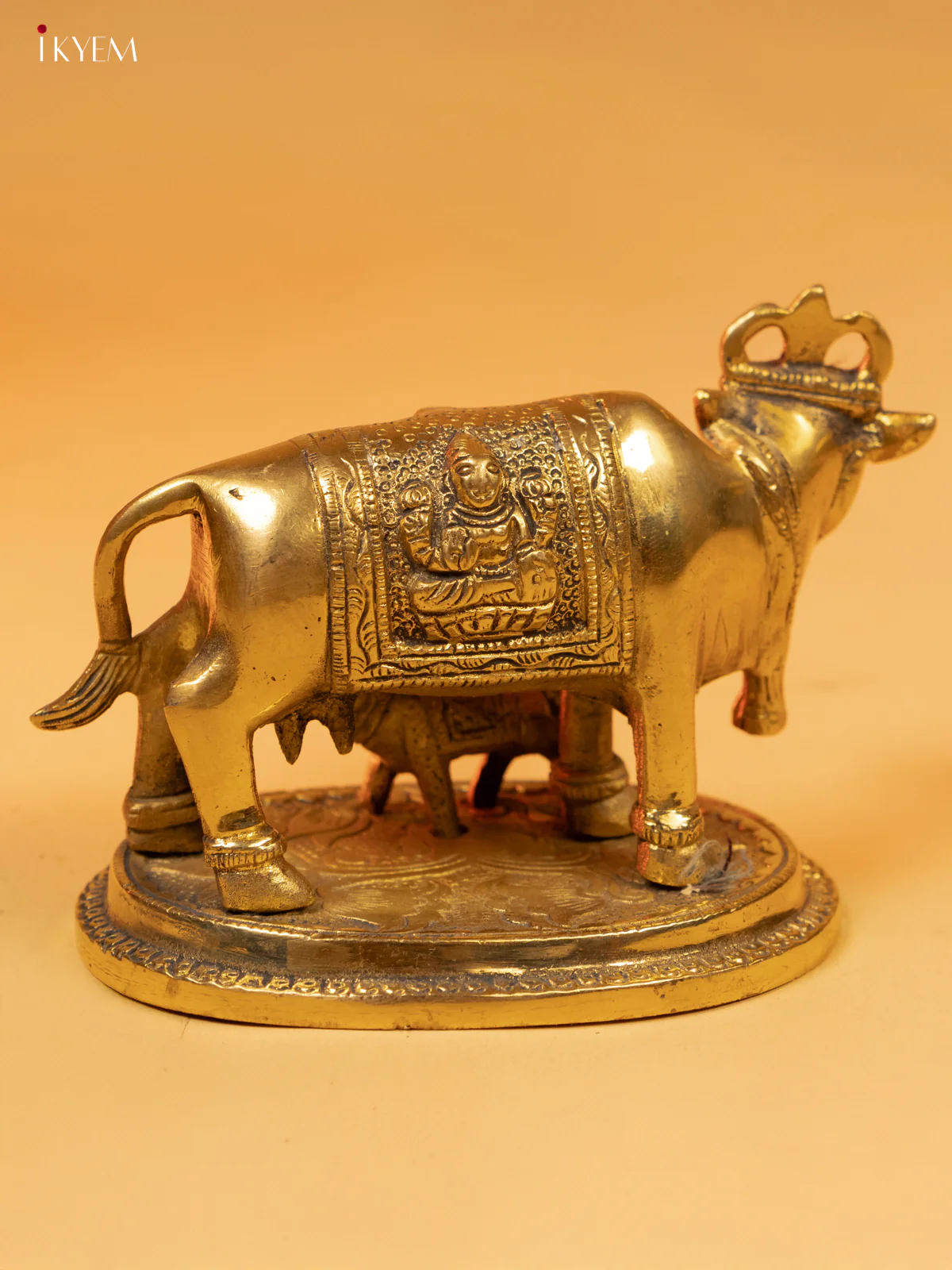 Brass Cow & Calf Antique Small- 3 Inch - KK26181 - Image 6