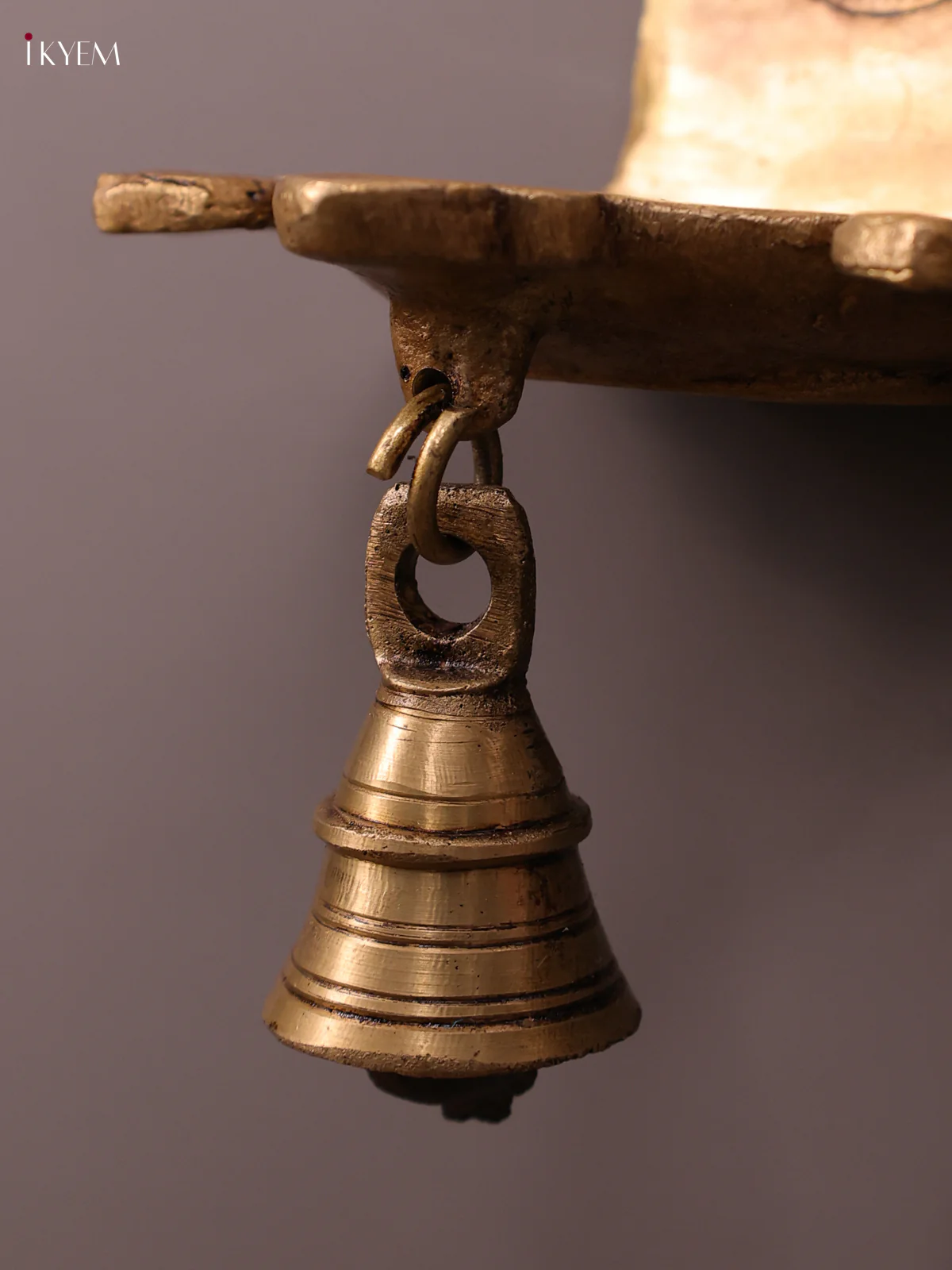 Brass Ganesha Lakshmi Wall Hanging Diya (Set of 2) - KK26182 - Image 4