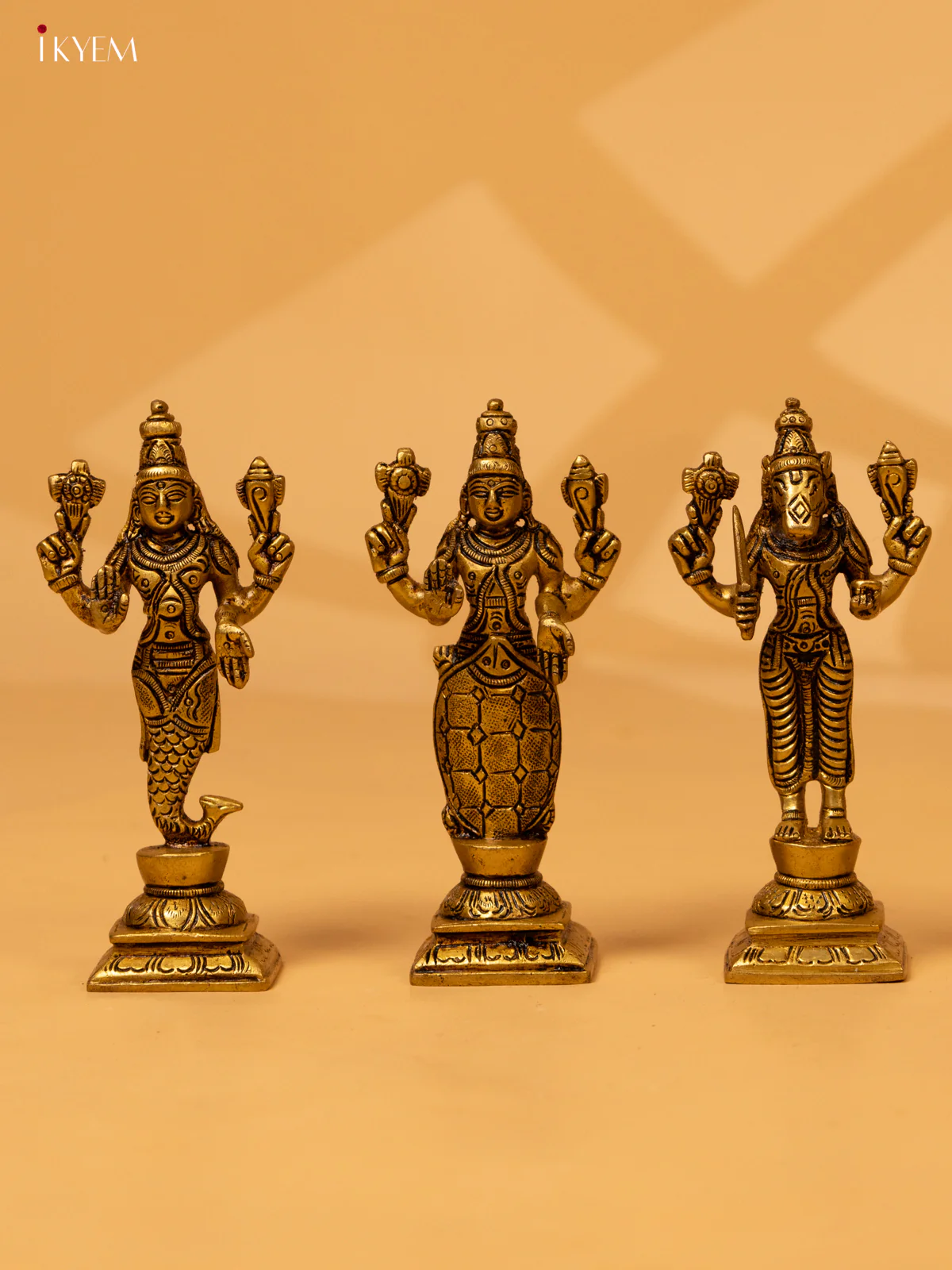 Brass Dasavatharam Idols (Set of 10) - KK26190 - Image 2