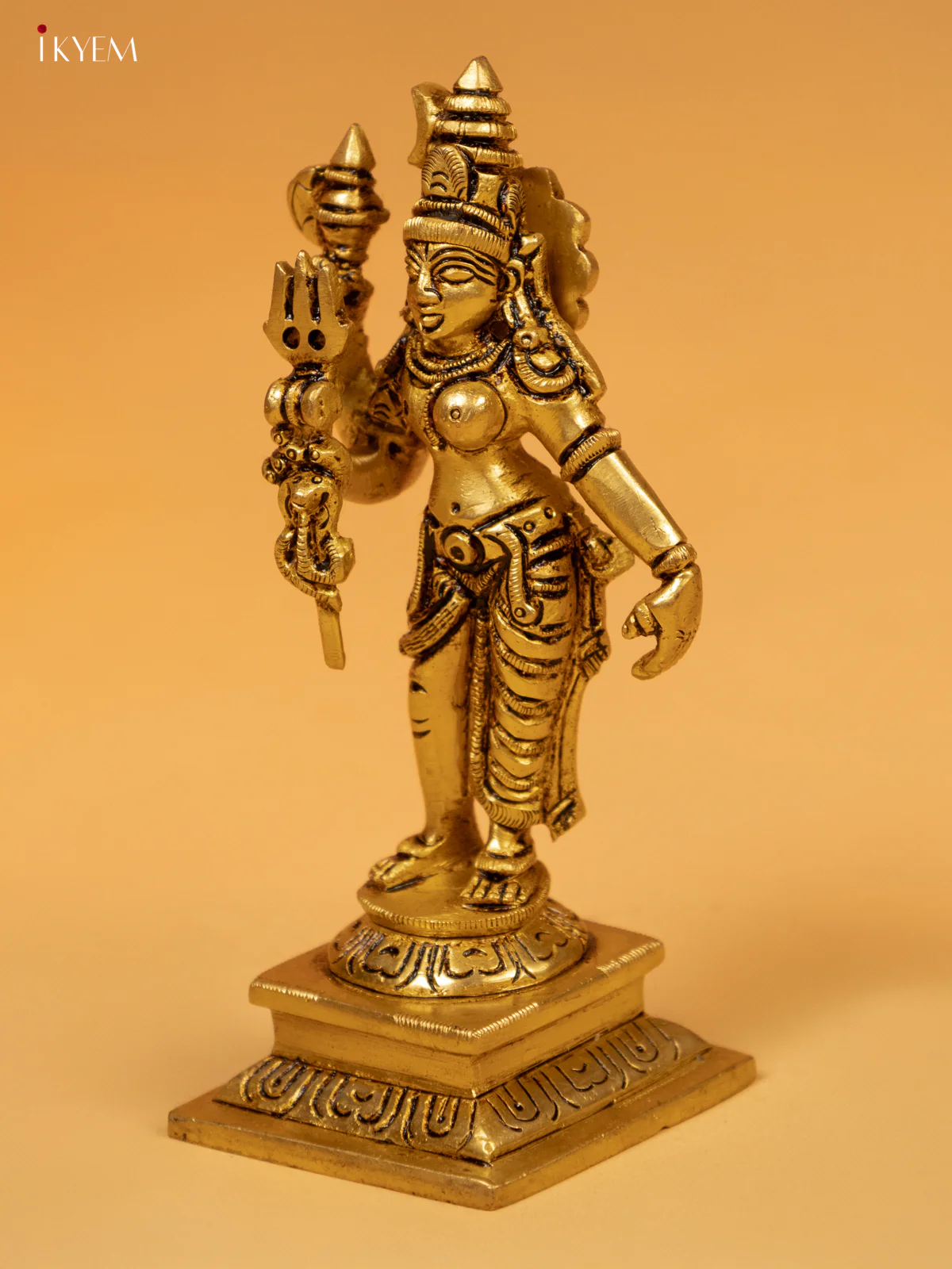 Brass Siva Sakthi Idol - 6 Inch- KK26207 - Image 2