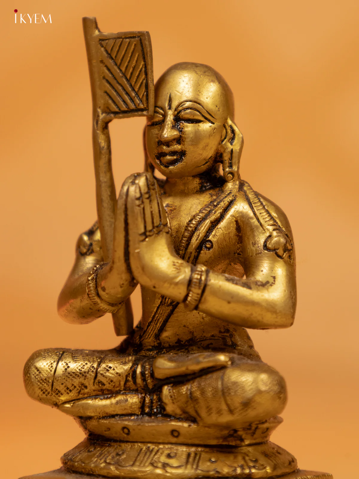 Brass Ramanujam Idol 4 Inch- KK26218 - Image 3