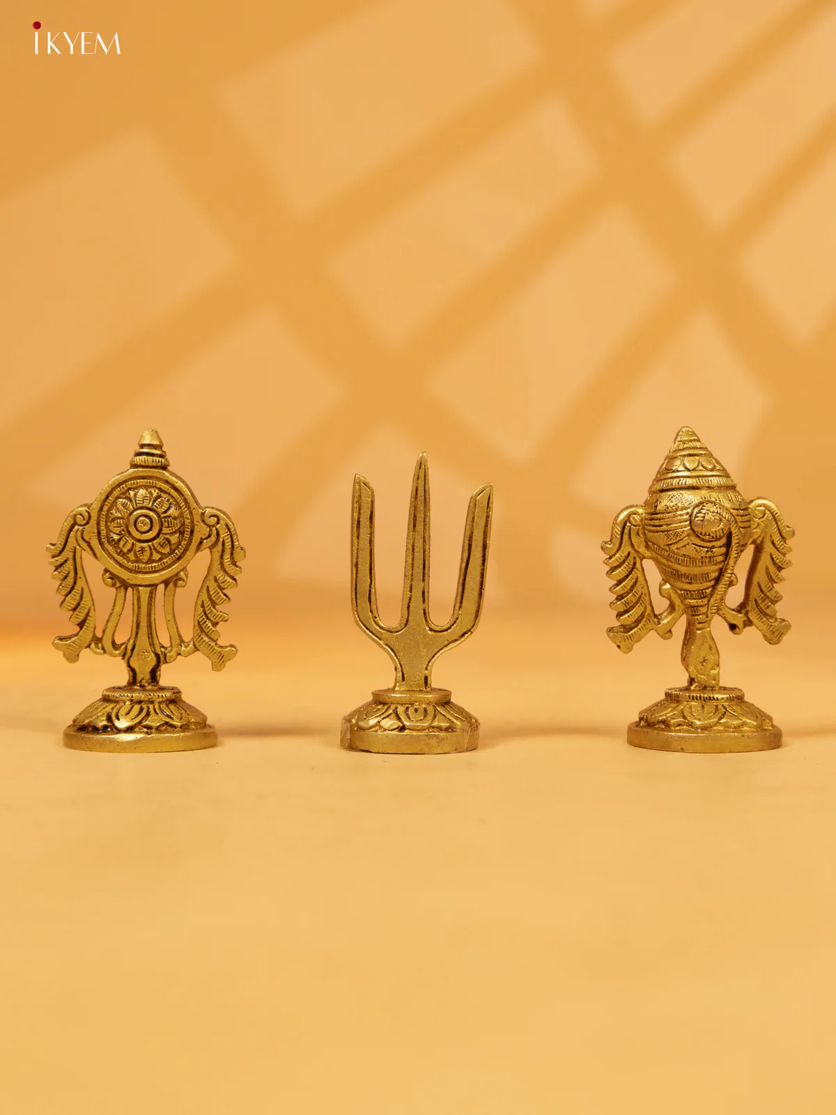 Brass Shank Chakaram Namah Set of 3 - Image 5