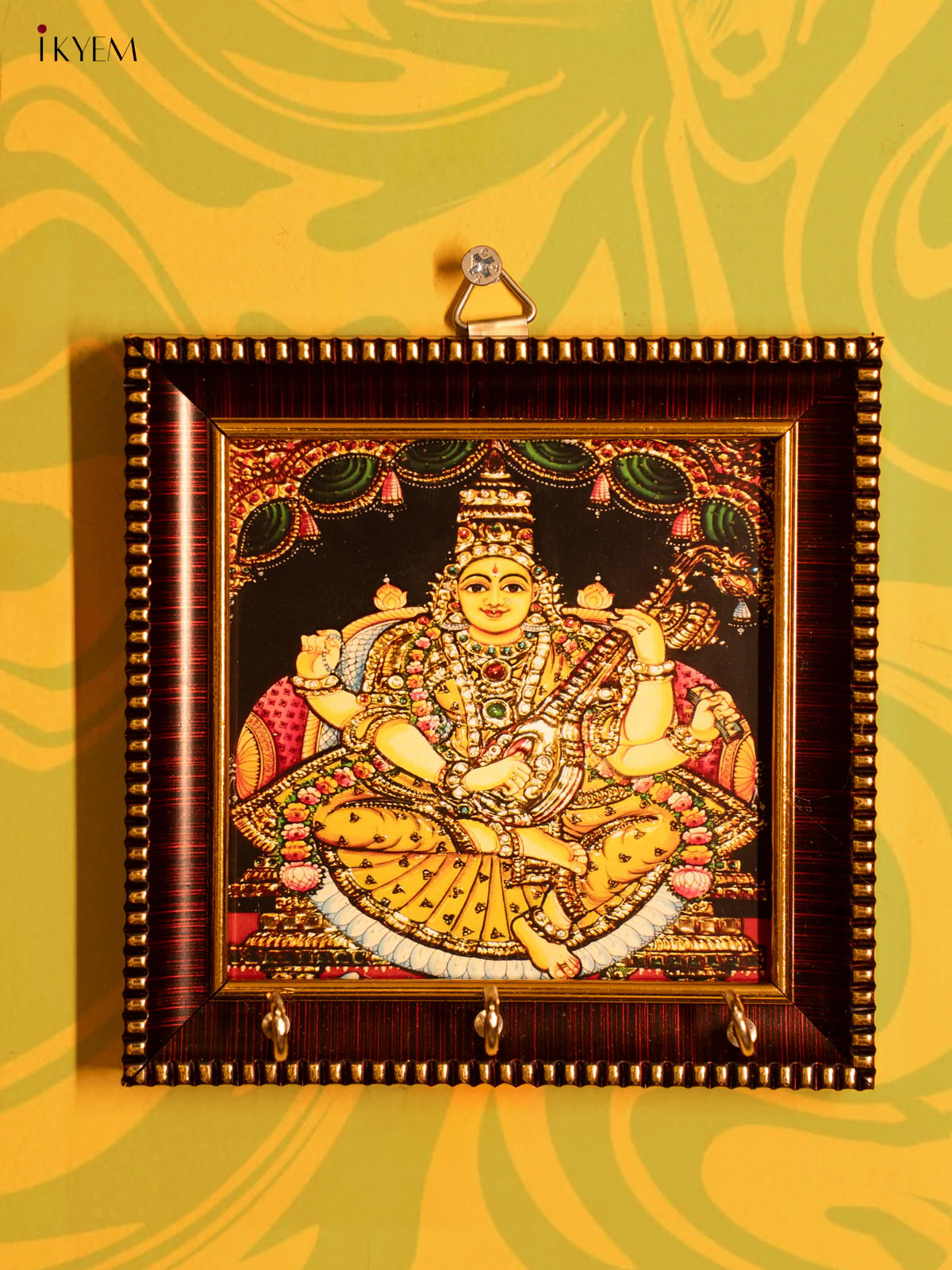 Digital Printed Photoframe Key Hangers - Saraswathi - KK26249 - Image 2