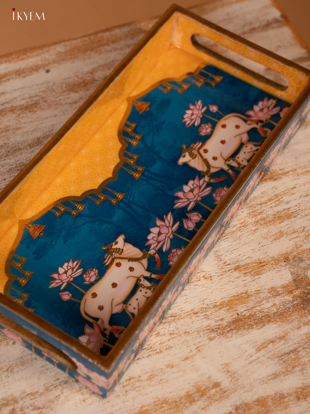 Digital Printed Tray (11x5) - Pichwai - KL03113 - Image 3