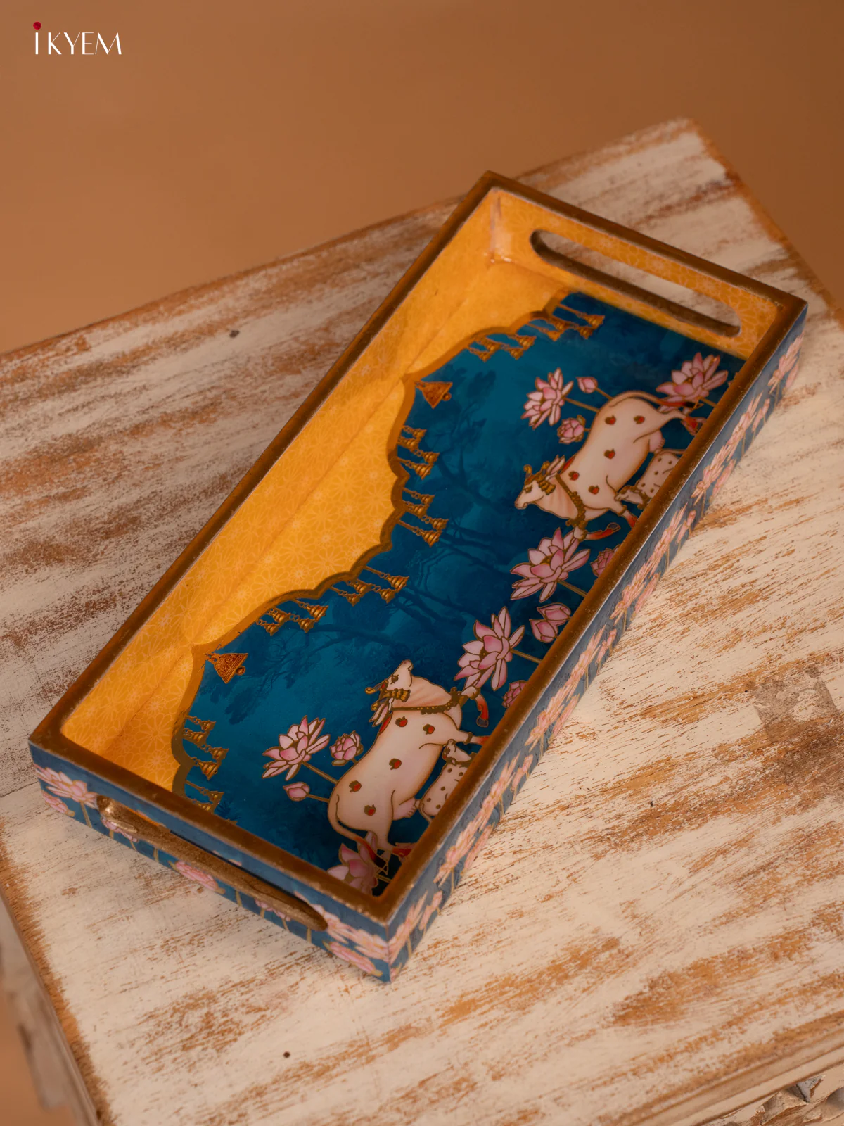 Digital Printed Tray (11x5) - Pichwai - KL03113 - Image 5