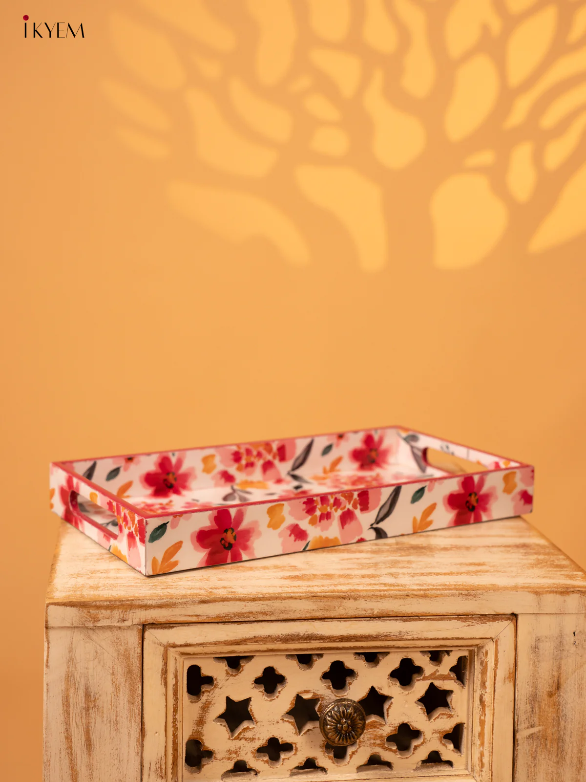 Digital Printed Tray - Medium (13x7) - Pink Floral - KL03124 - Image 2