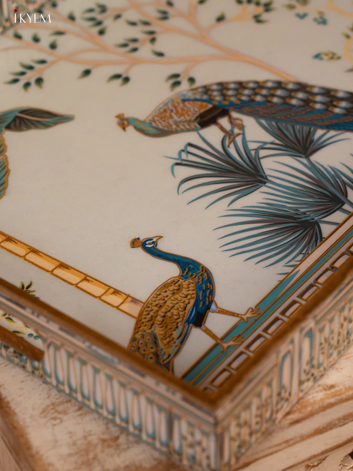 Digital Printed Tray - Large (16X10) - Peacock - KL03136 - Image 3