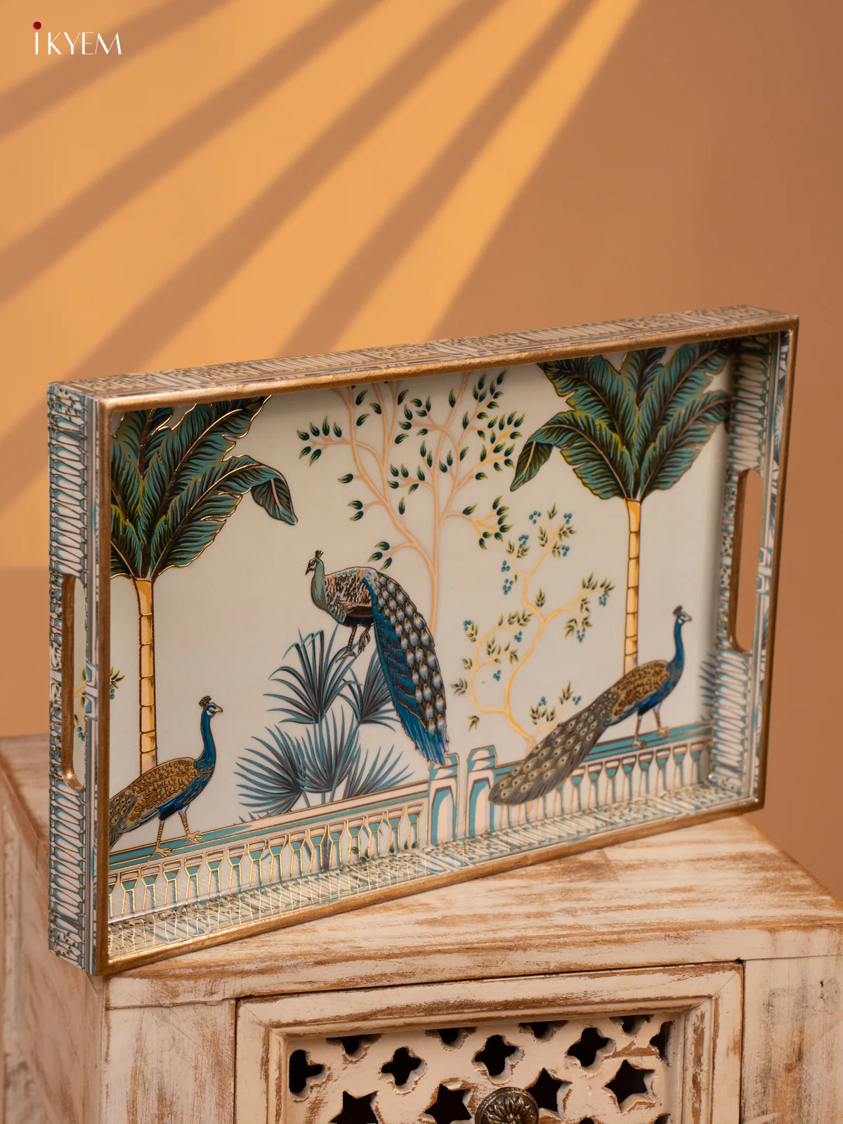 Digital Printed Tray - Large (16X10) - Peacock - KL03136 - Image 5