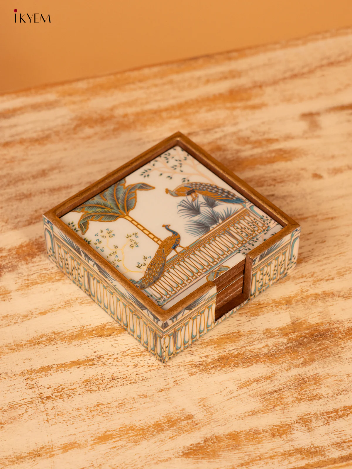 Digital Printed Coaster (Set of 6) - Peacock - KL03137 - Image 3