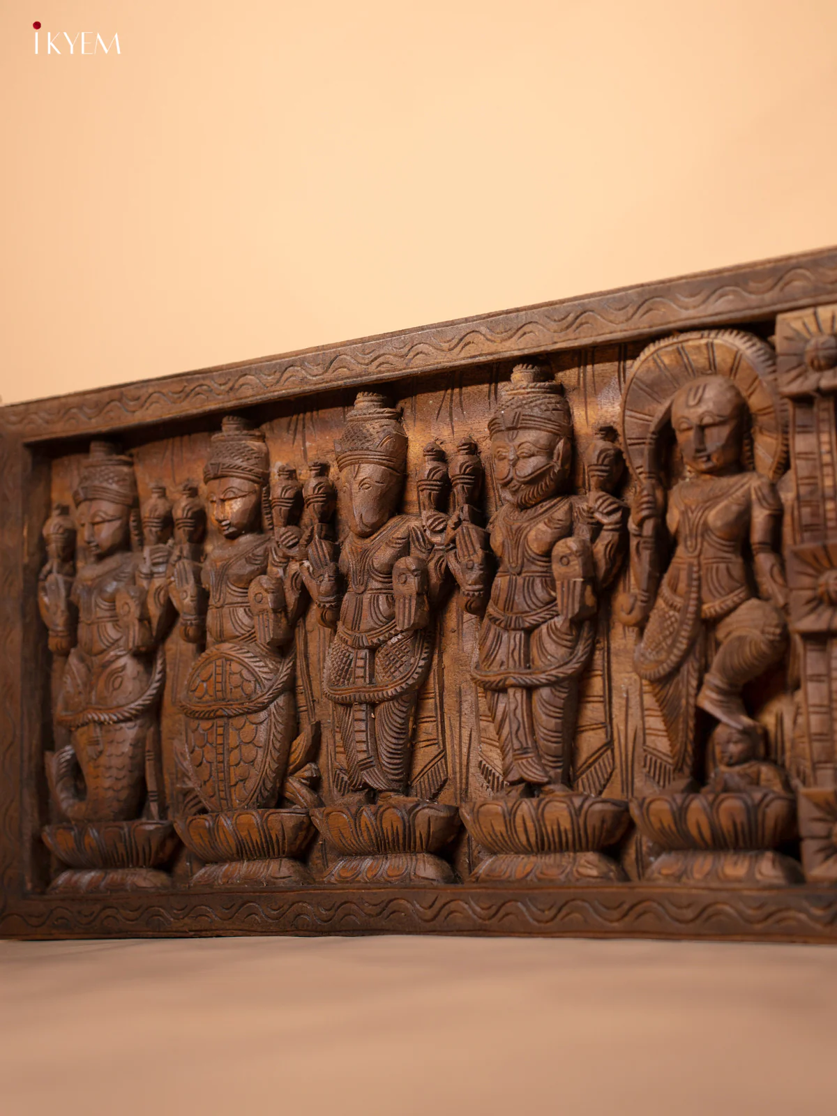 6 Foot Vishnu and Dasavatharam Panel - KL05136 - Image 8