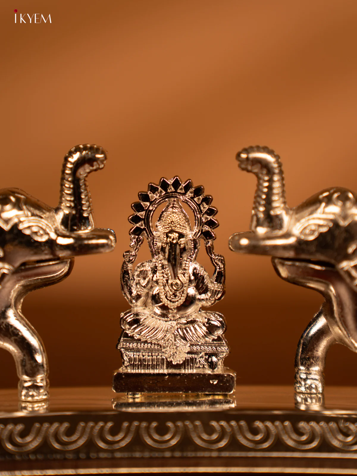 Elephant Kumkum Holder with Ganesha - KL13121 - Image 6