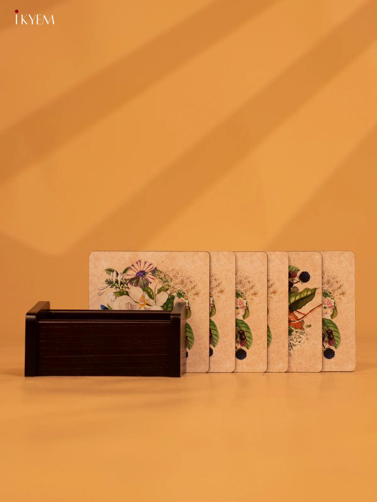 Florence Wooden - Coaster set of 6 - KL18126 - Image 3