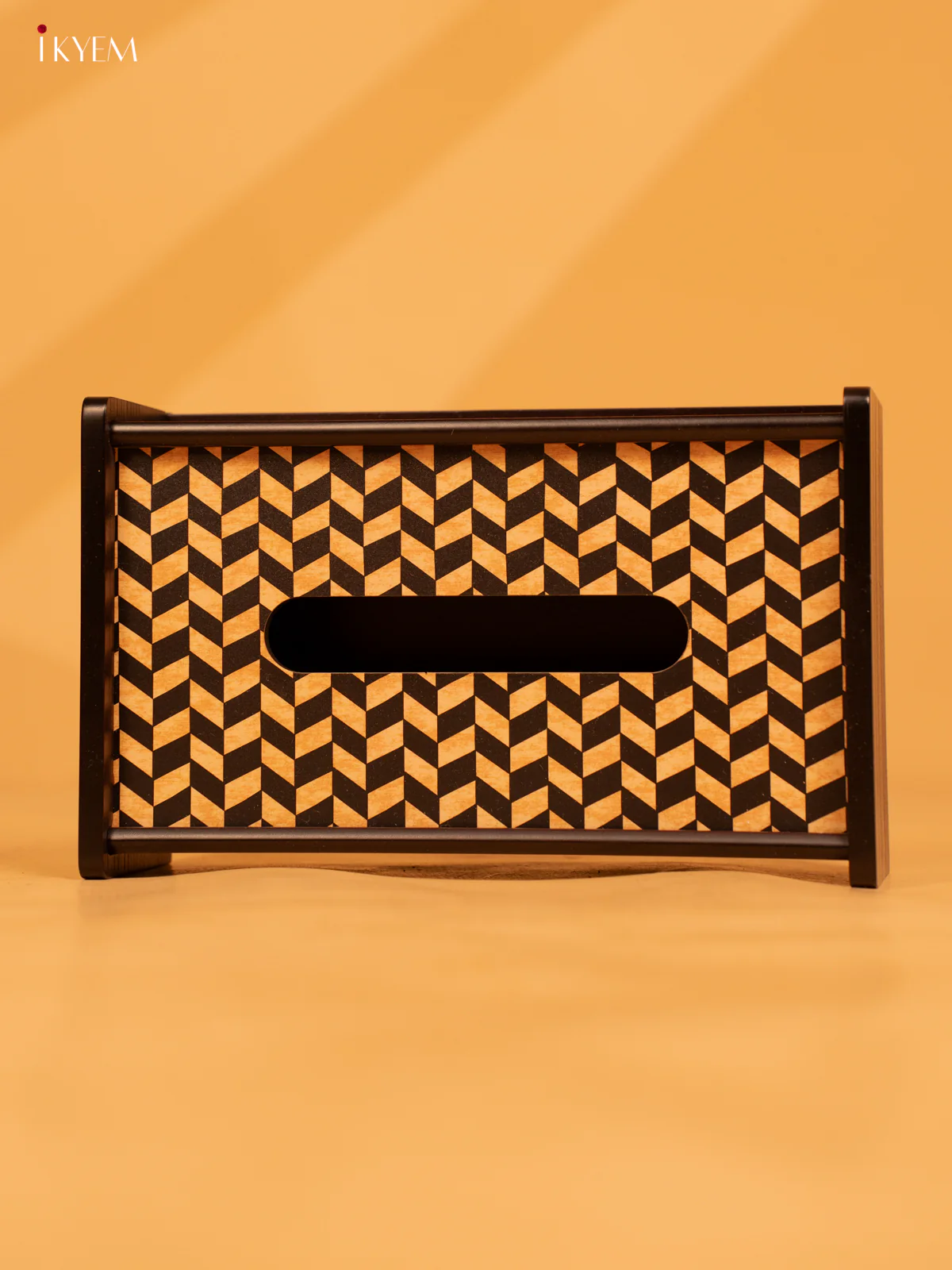 Chevron Wooden - Tissue Holder (5.5 ×9) Inch- KL18133 - Image 4