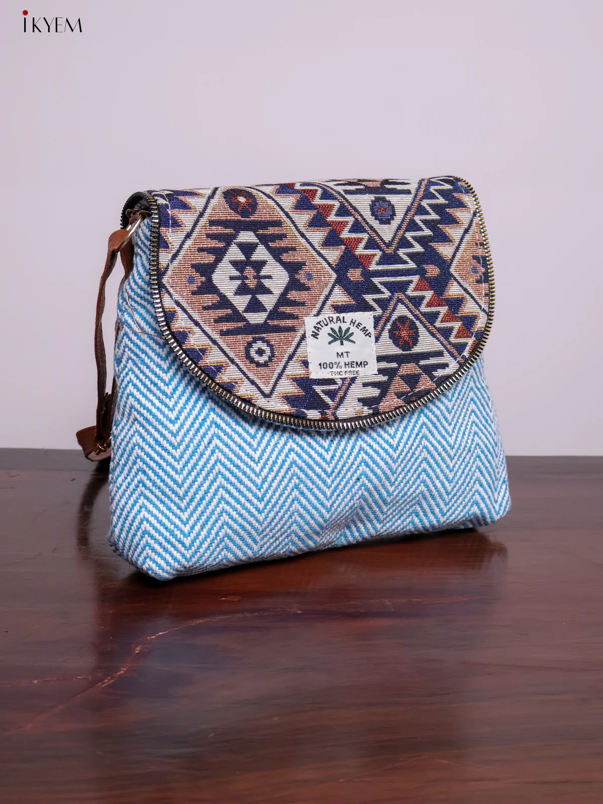 Designer Sling Bag - Light Blue - KL20112 - Image 2