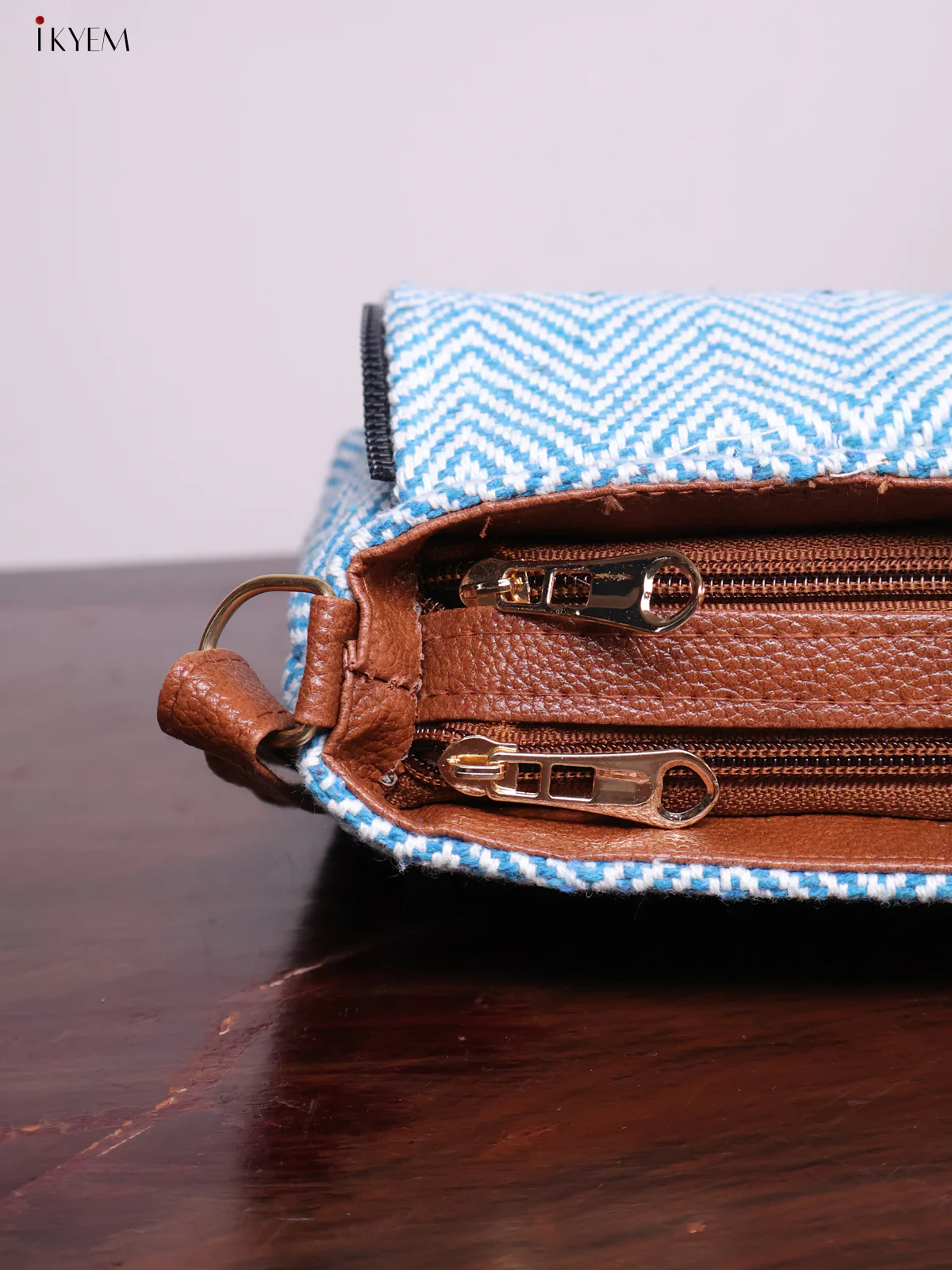 Designer Sling Bag - Light Blue - KL20112 - Image 4