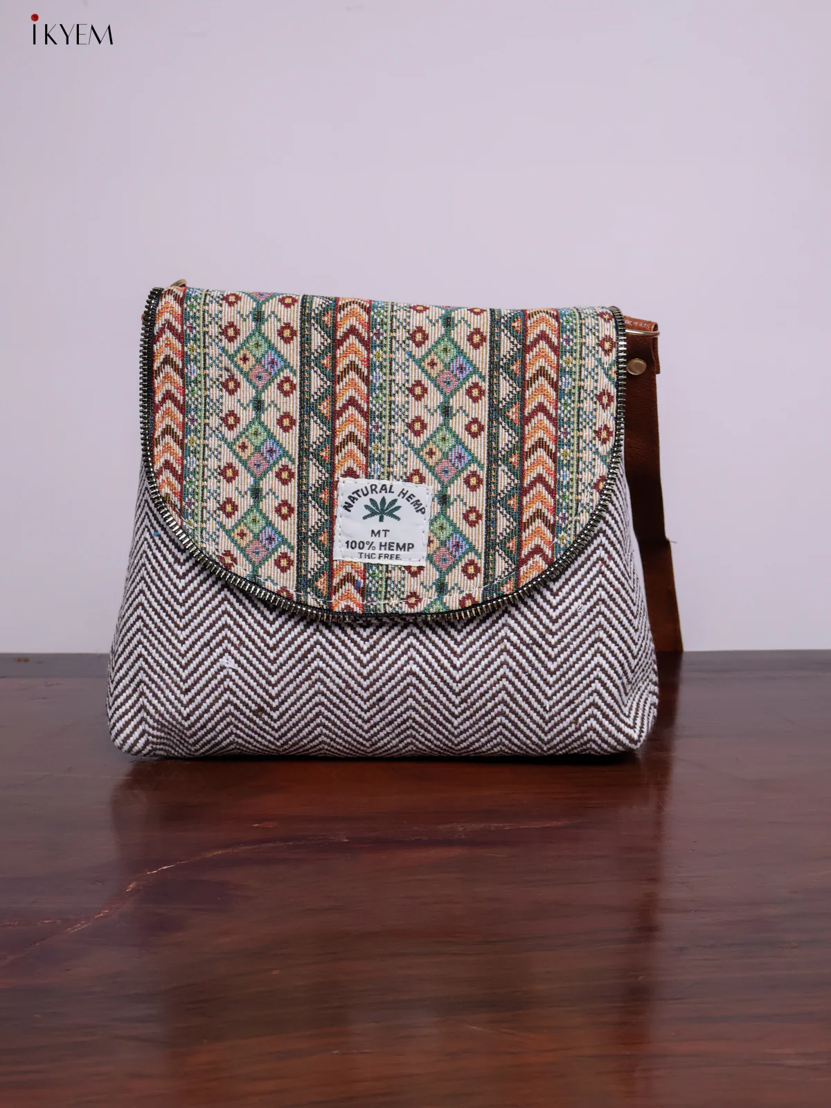 Designer Sling Bag - Brown - KL20114 - Image 2