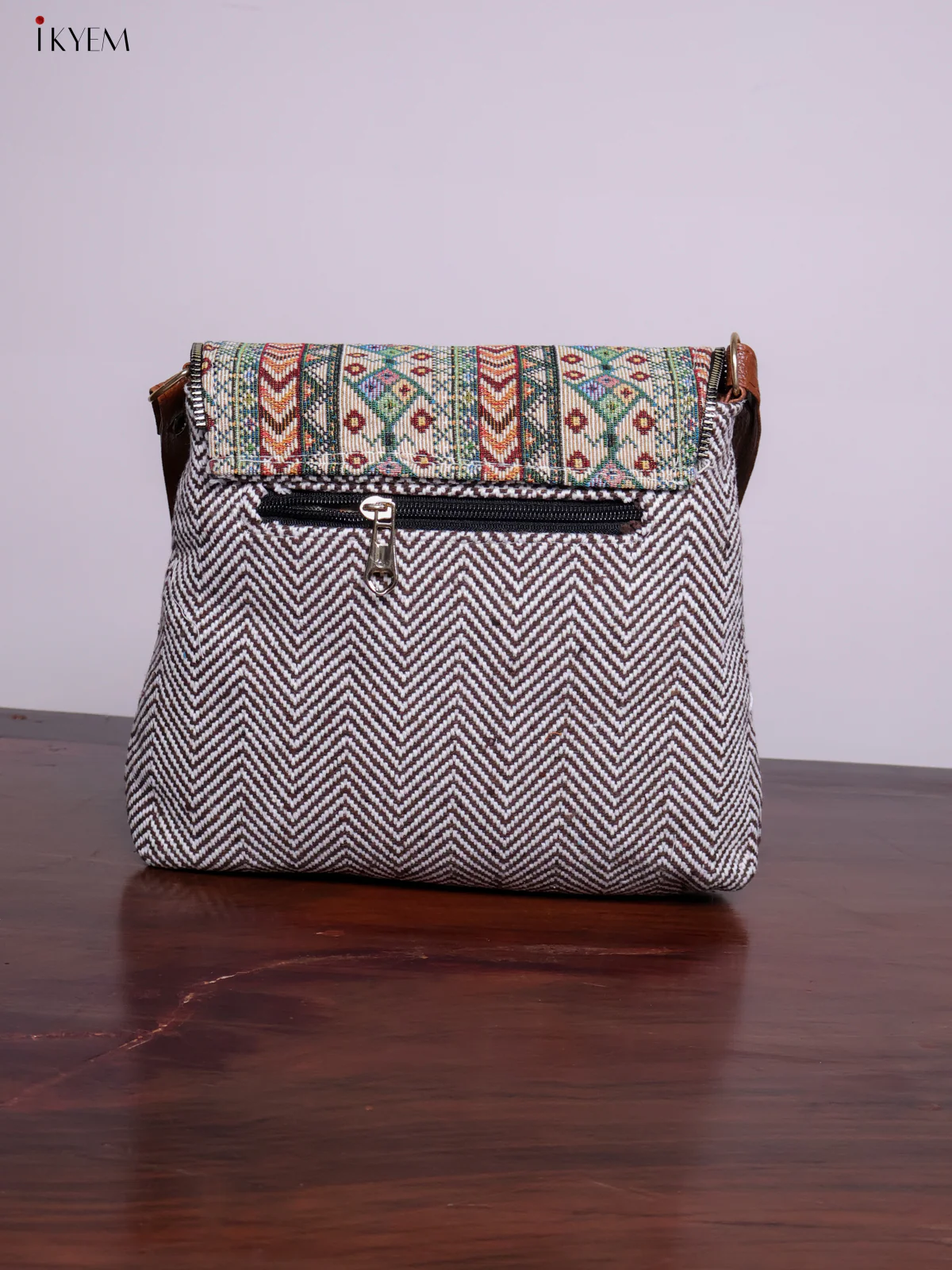 Designer Sling Bag - Brown - KL20114 - Image 3