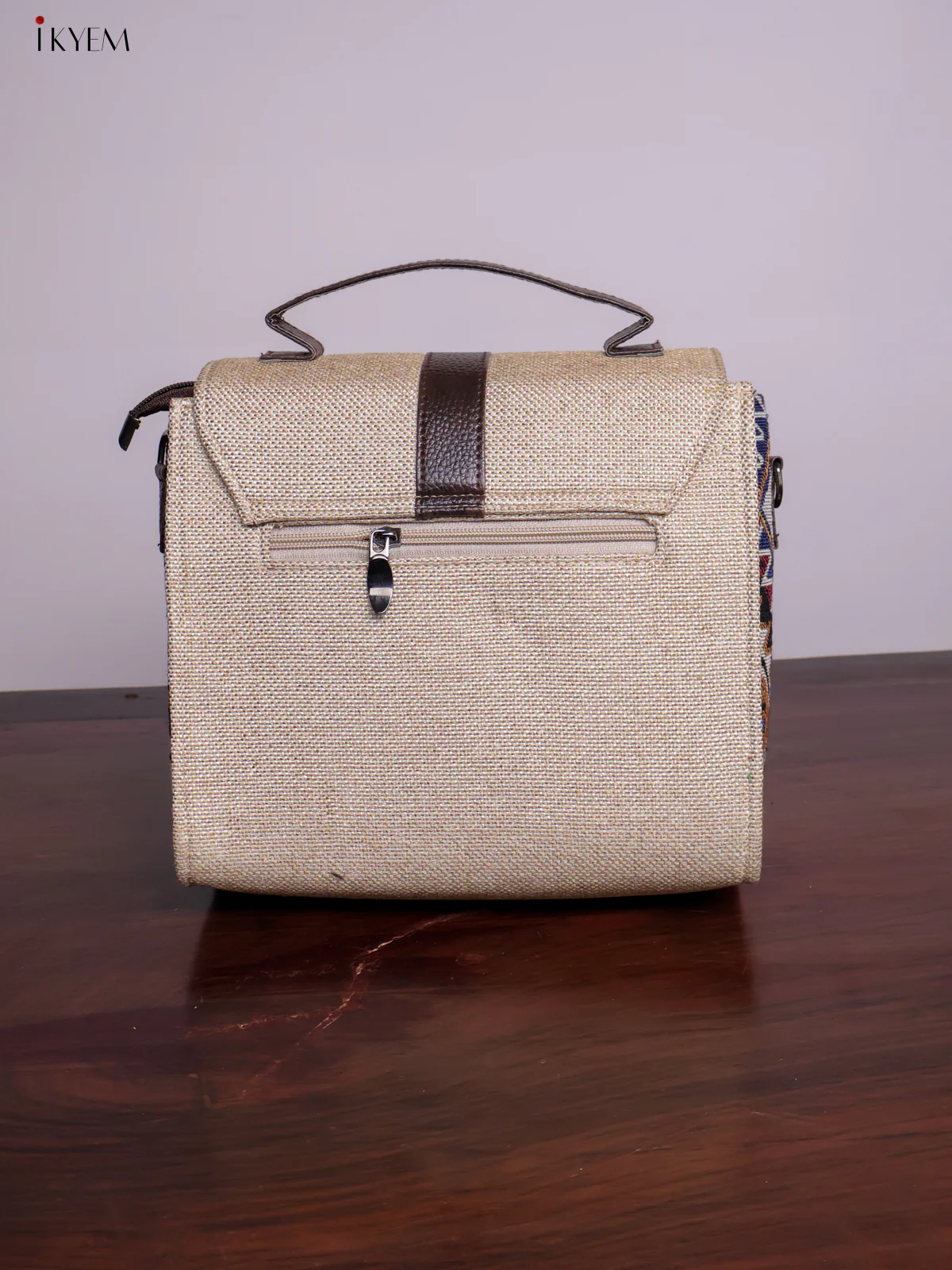 Jacquard Sling Bag - Off White - KL20116 - Image 6