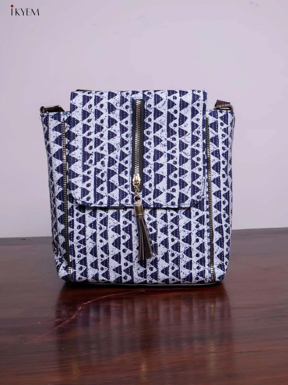 Printed Indigo Sling Bag - Design 5 - KL20150