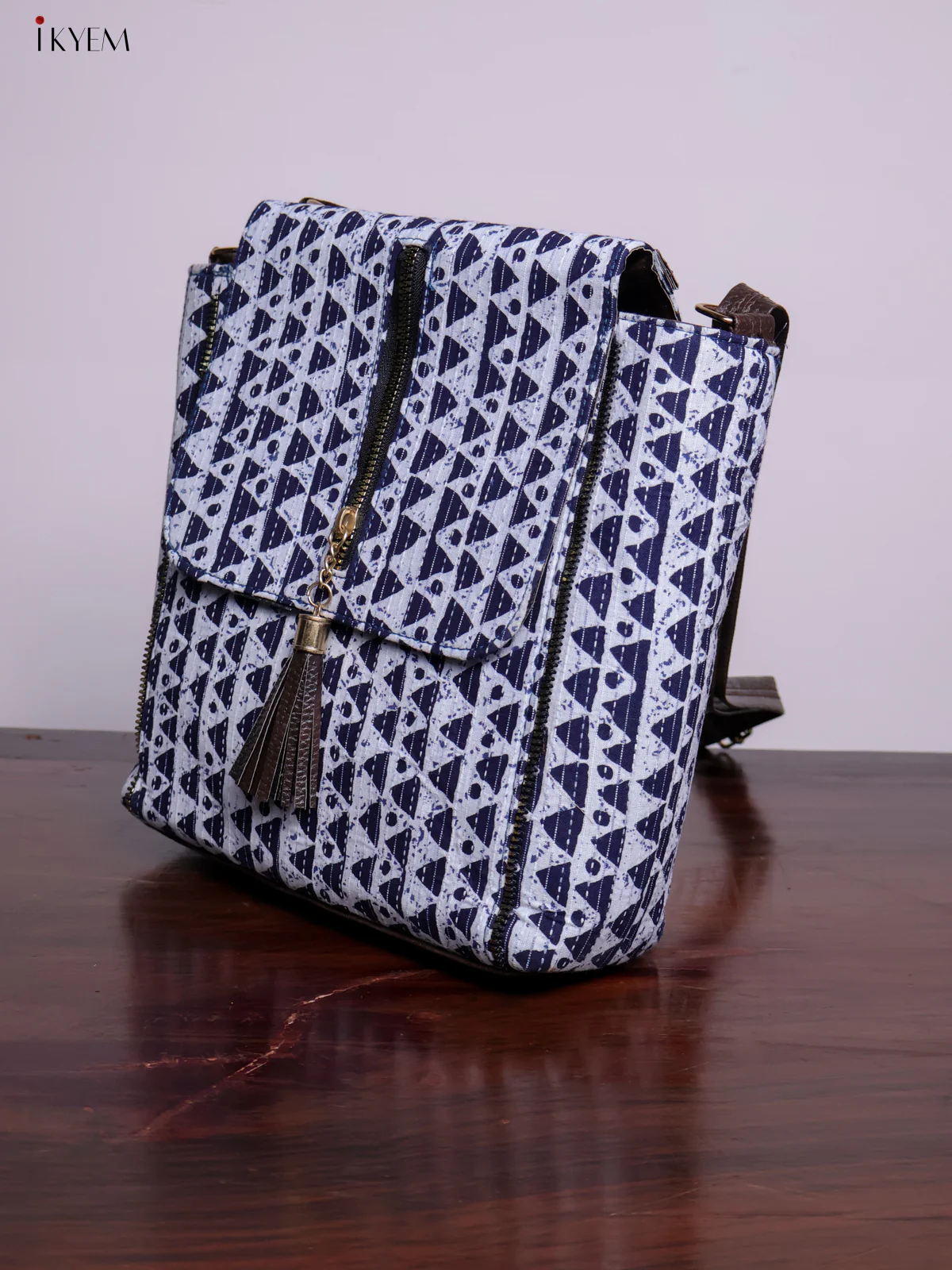 Printed Indigo Sling Bag - Design 5 - KL20150 - Image 3