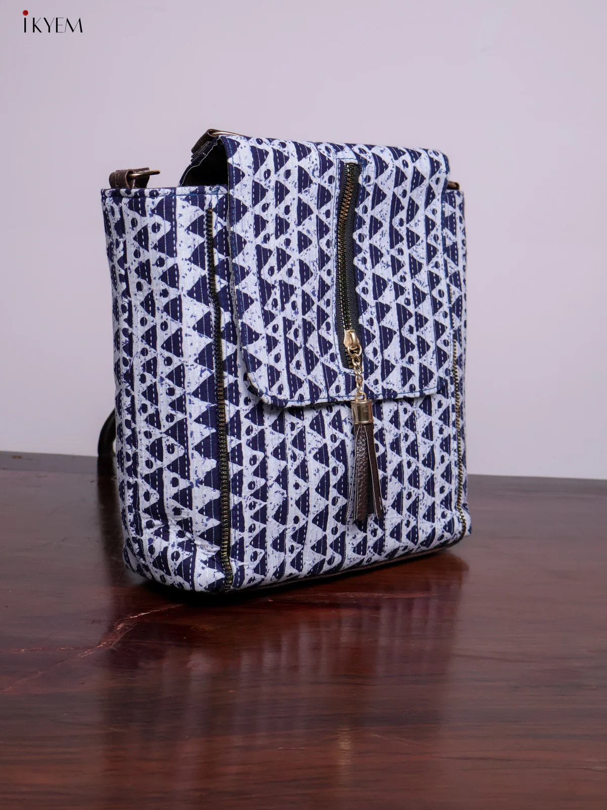 Printed Indigo Sling Bag - Design 5 - KL20150 - Image 4