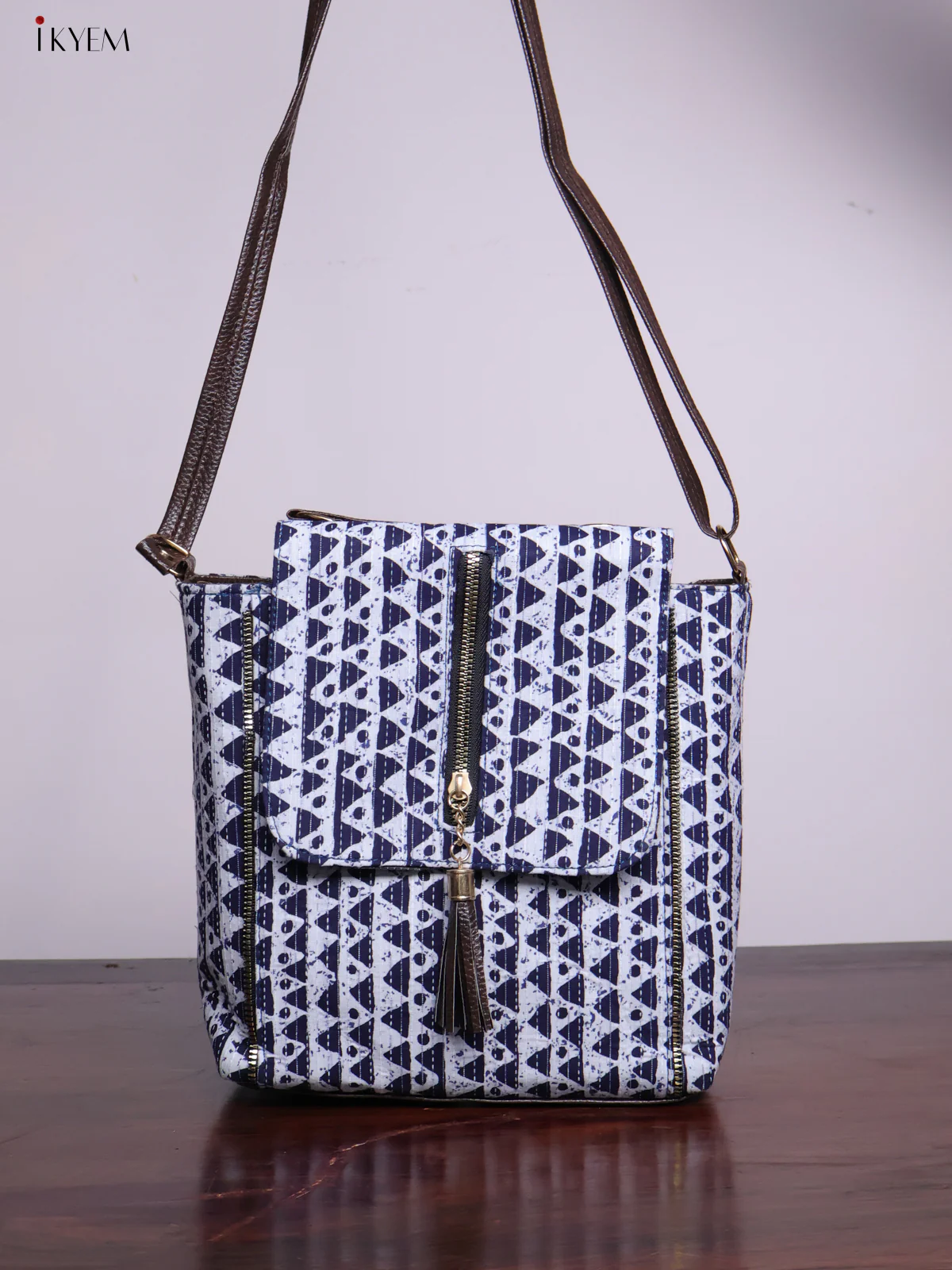 Printed Indigo Sling Bag - Design 5 - KL20150 - Image 6
