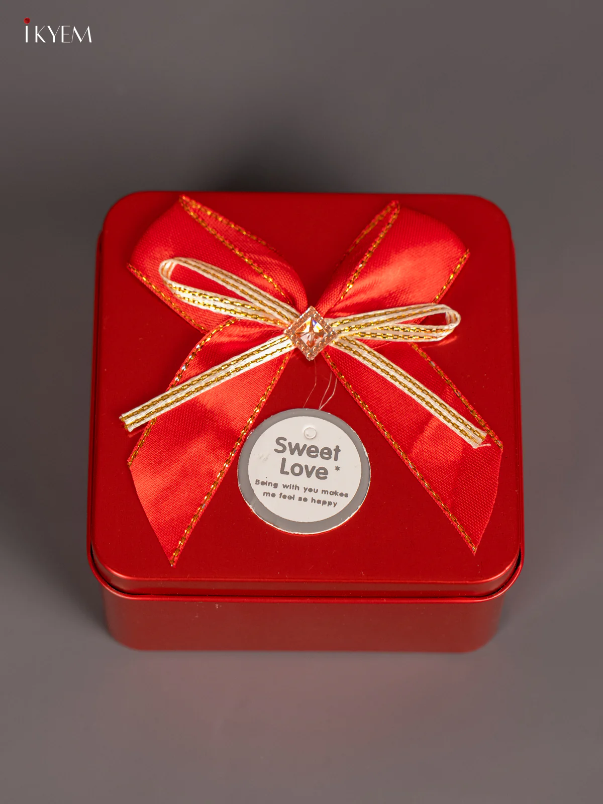 Square Red Tin Box - (2.5×2.5) Inch - KL26121
