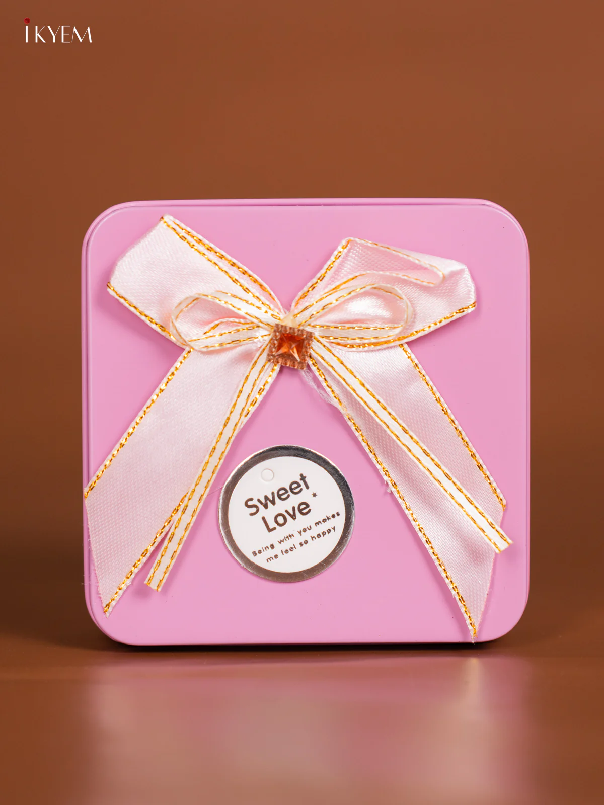 Square Baby Pink Tin Box - (3.5×3.5) Inch - KL26124 - Image 3