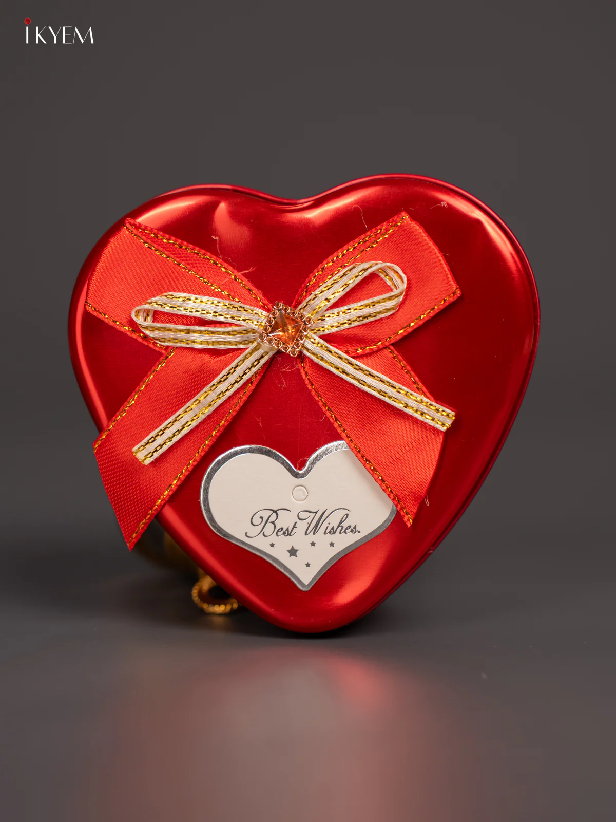 Heart Shaped Red Tin Box - (3.5×3.5) Inch - KL26129 - Image 3