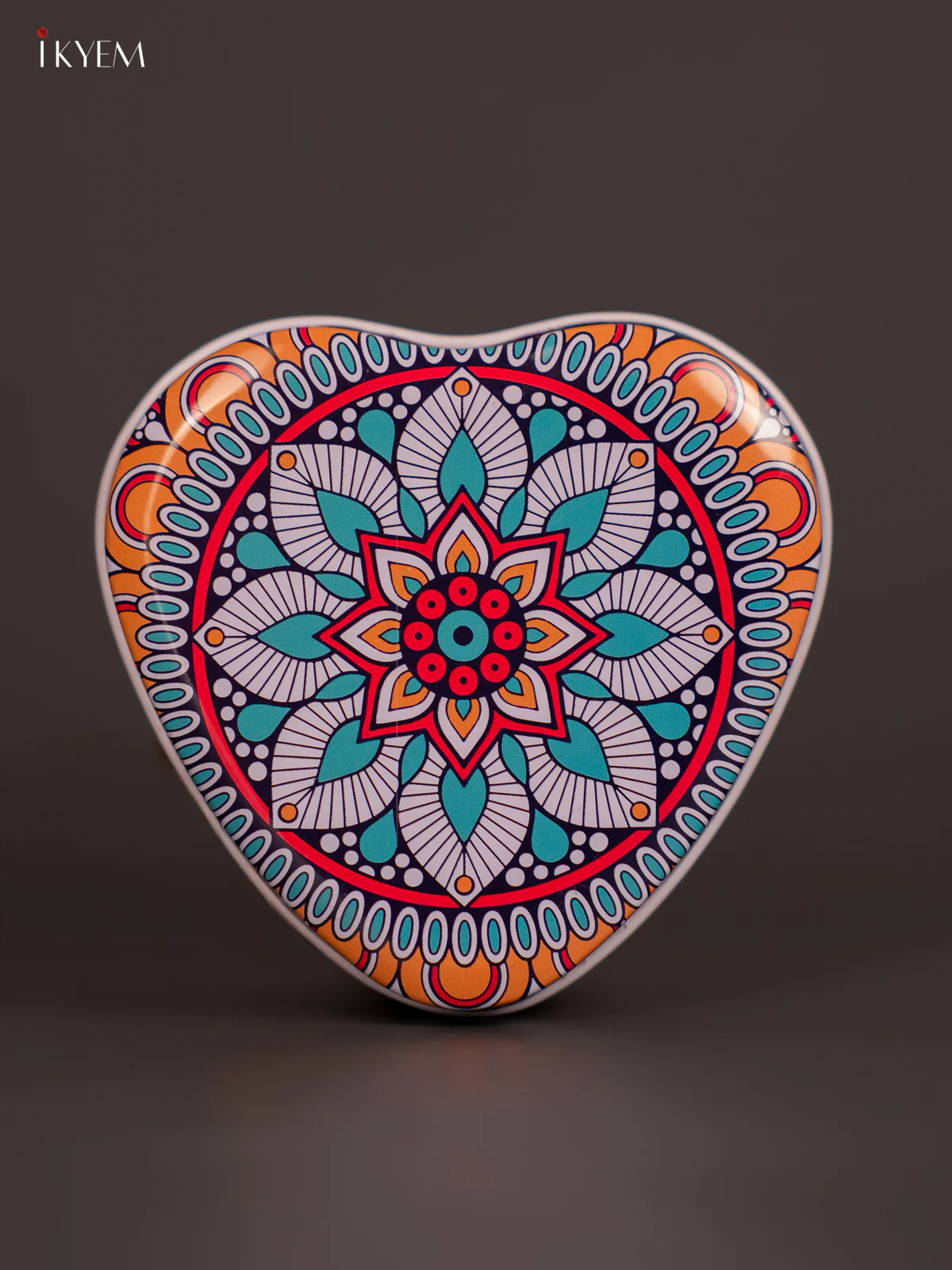 Heart Shaped Decorative Tin Box - Multicolour - (2.9×2.9) Inch - KL26141 - Image 3
