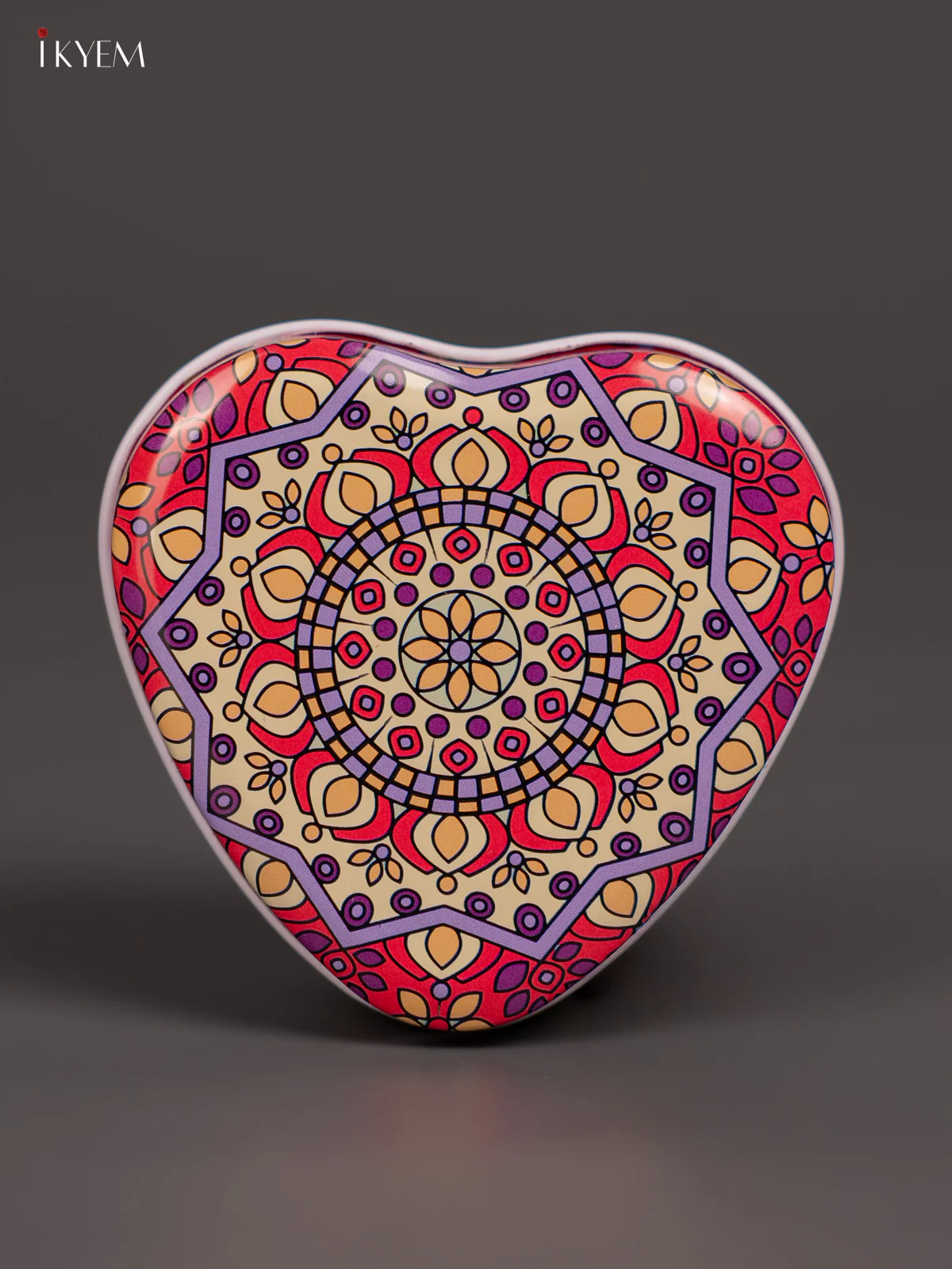 Heart Shaped Decorative Tin Box - Red - (2.9×2.9) Inch - KL26144