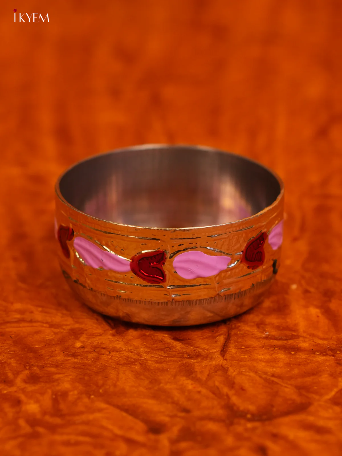 Meenakari Baby Thali Set 2 Inch- Pink - KL31122 - Image 5