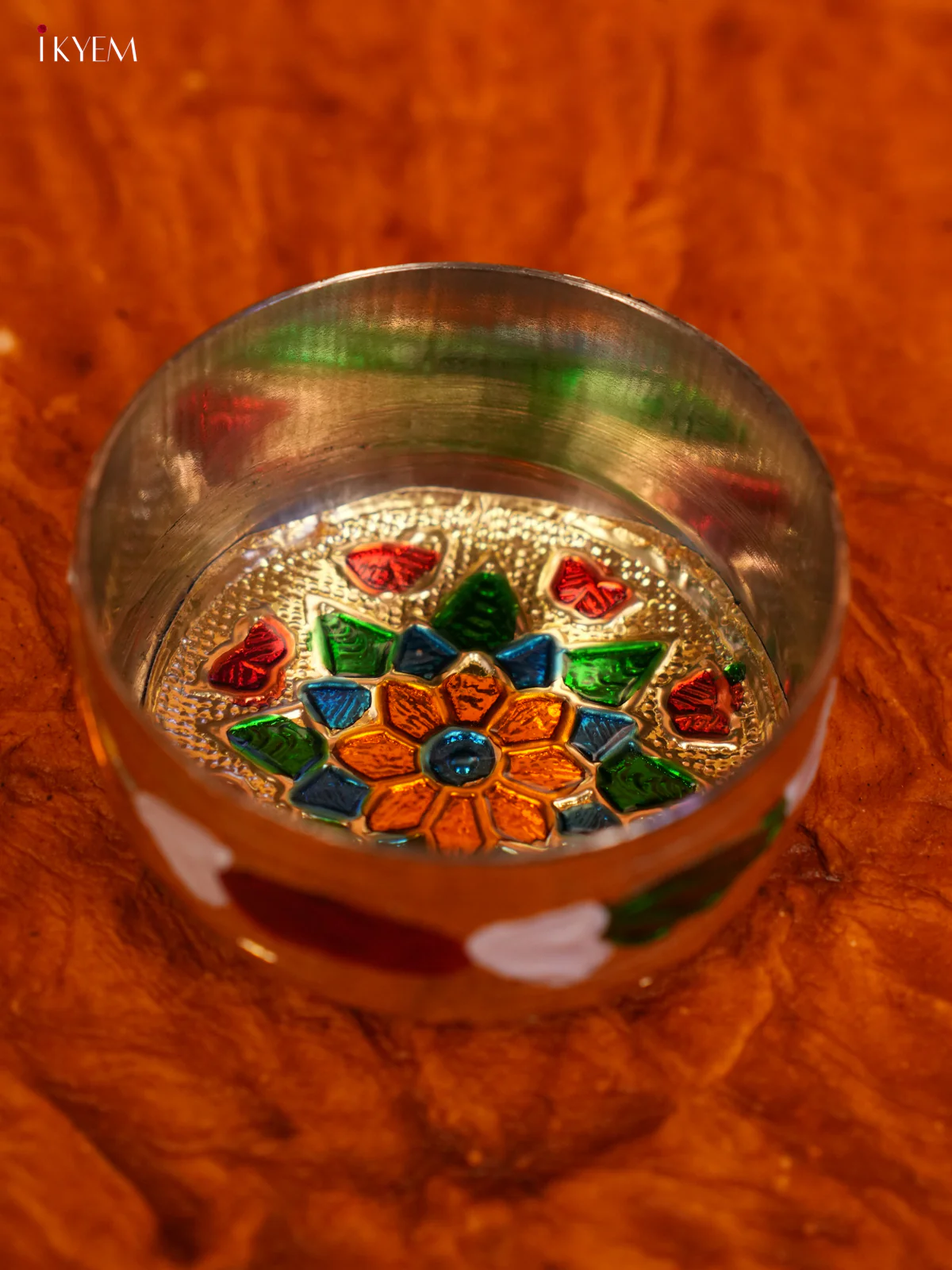 Meenakari Baby Thali Set - Gold - KL31125 - Image 4