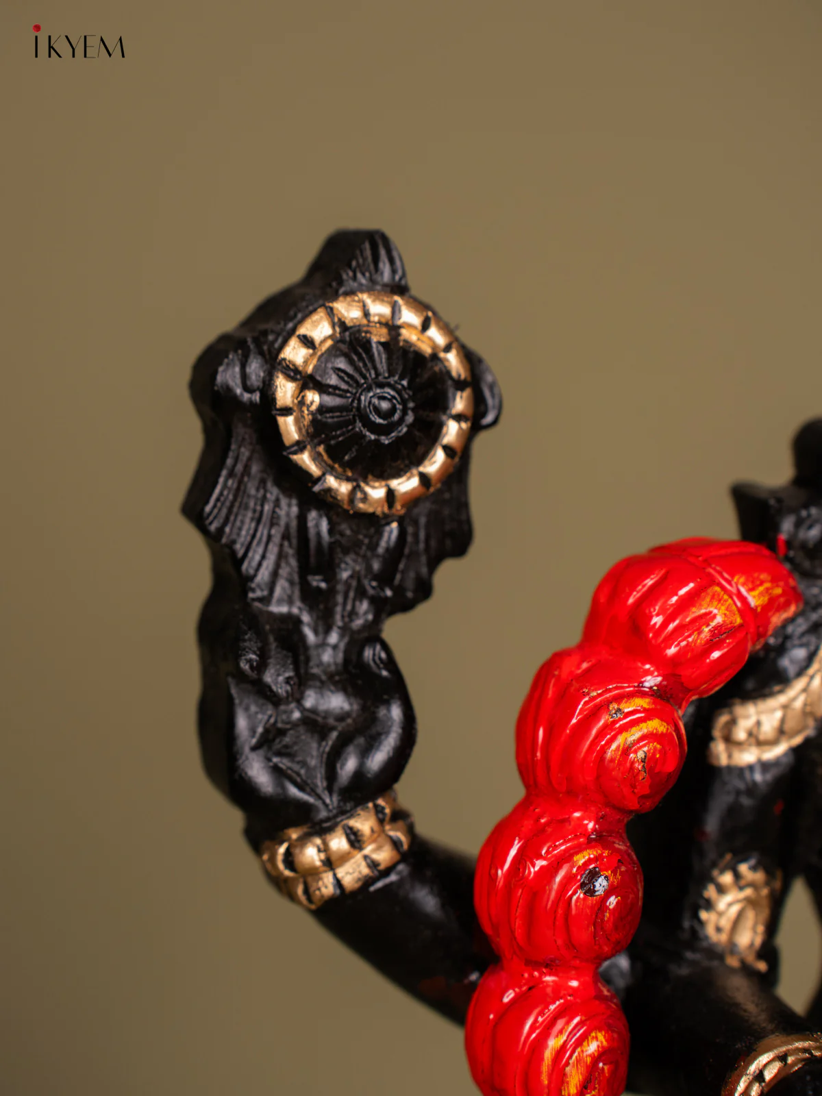 Hand-Painted Wooden Balaji Statue - 24 Inch - KN01191 - Image 3