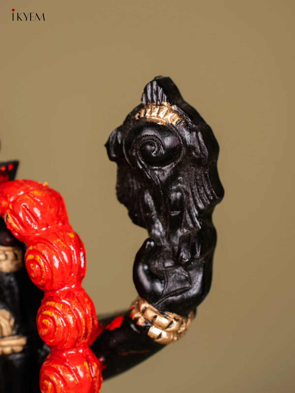 Hand-Painted Wooden Balaji Statue - 24 Inch - KN01191 - Image 5
