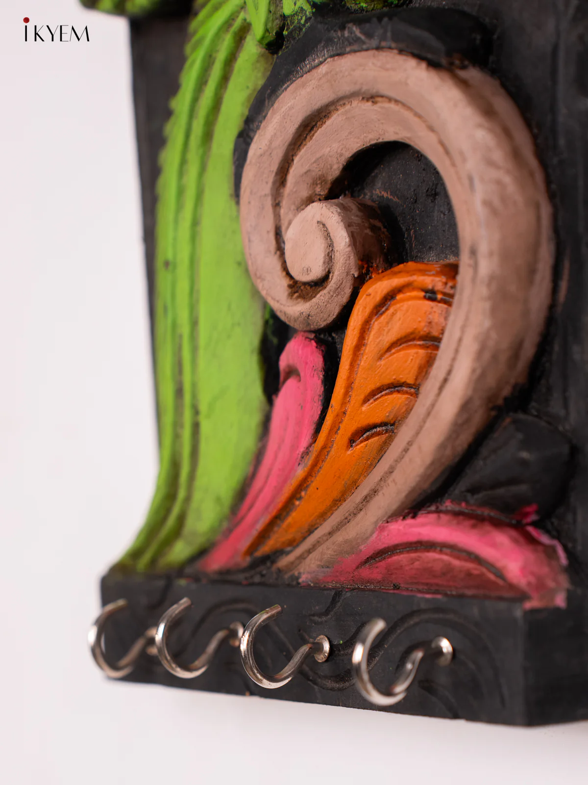 Hand-Painted Wooden Parrot Key-Hanger - 12 Inch - KN01193 - Image 3