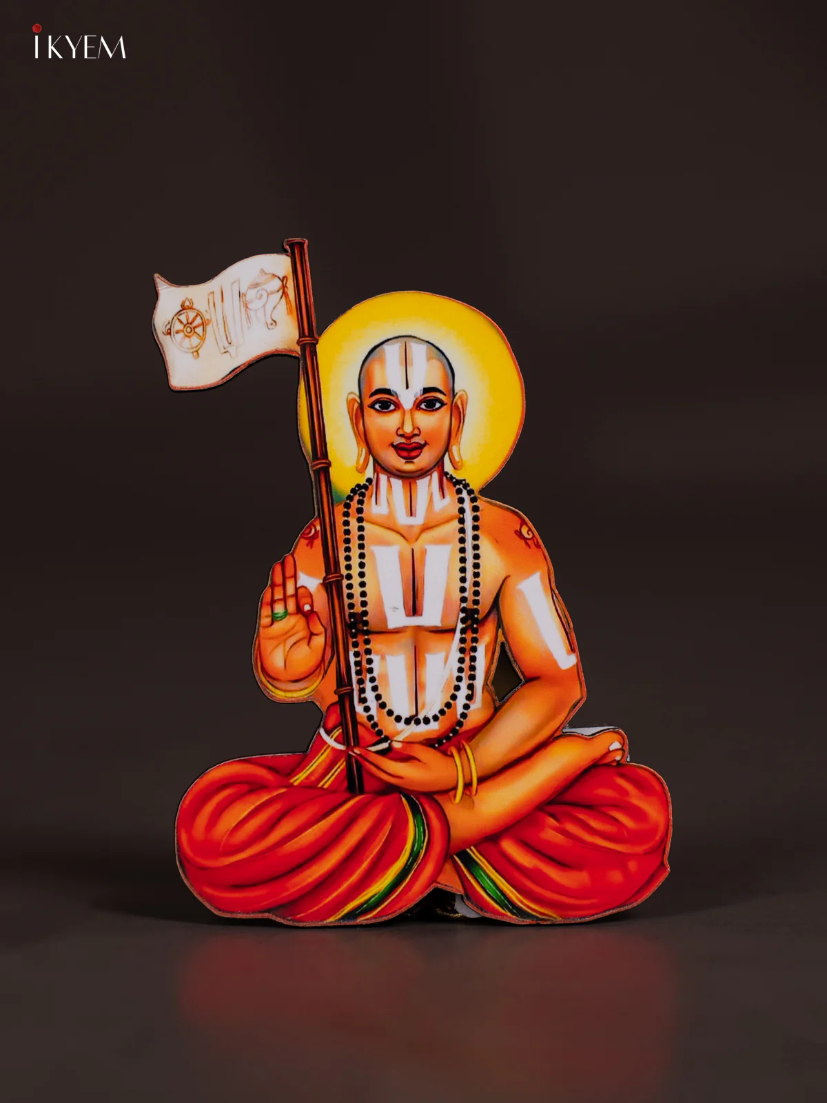 Ramanujar Printed Fridge Magnet - 3.6 Inch - KN02125