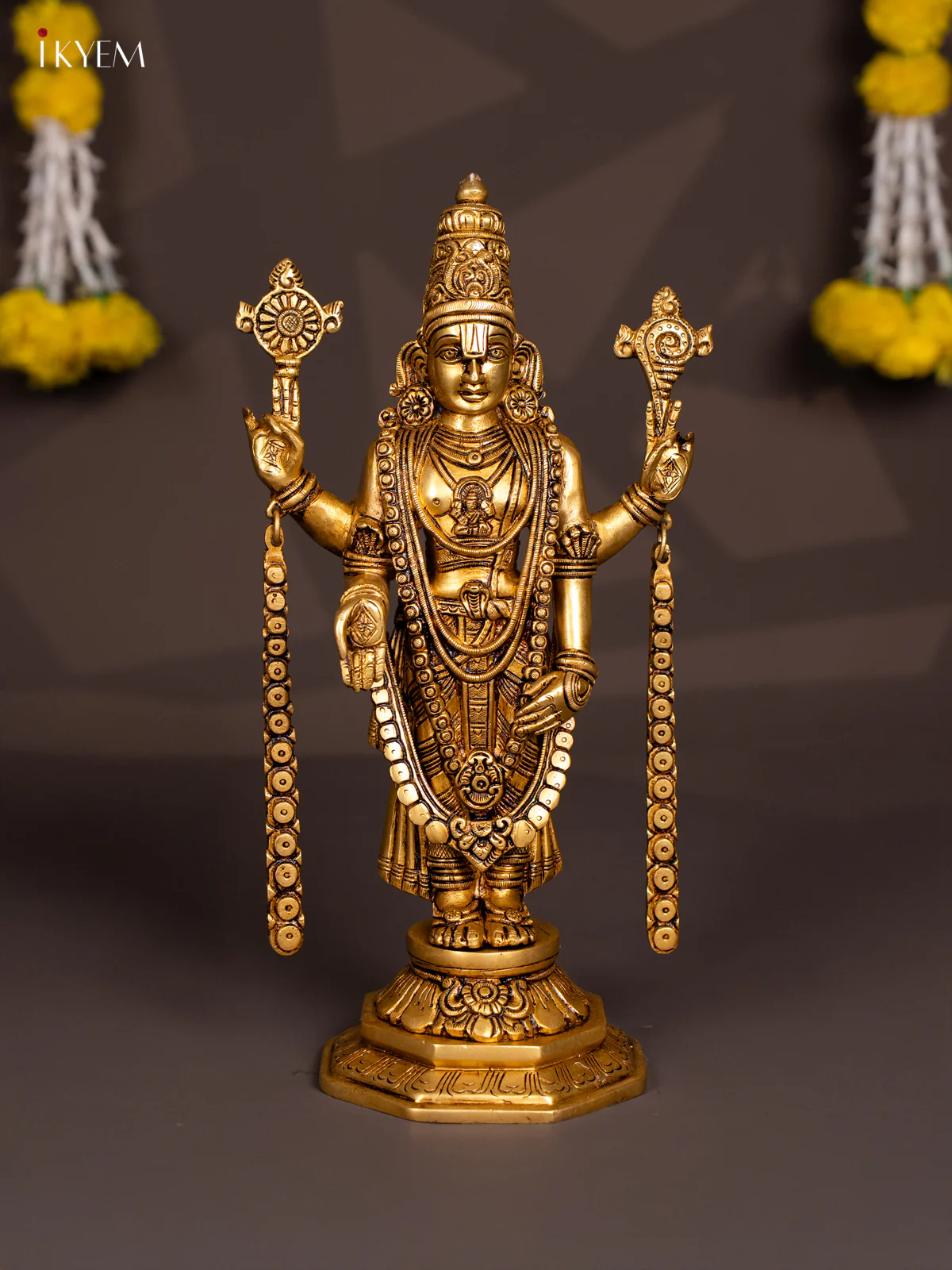 Brass Balaji Statue - 14.5 Inch - KN04133