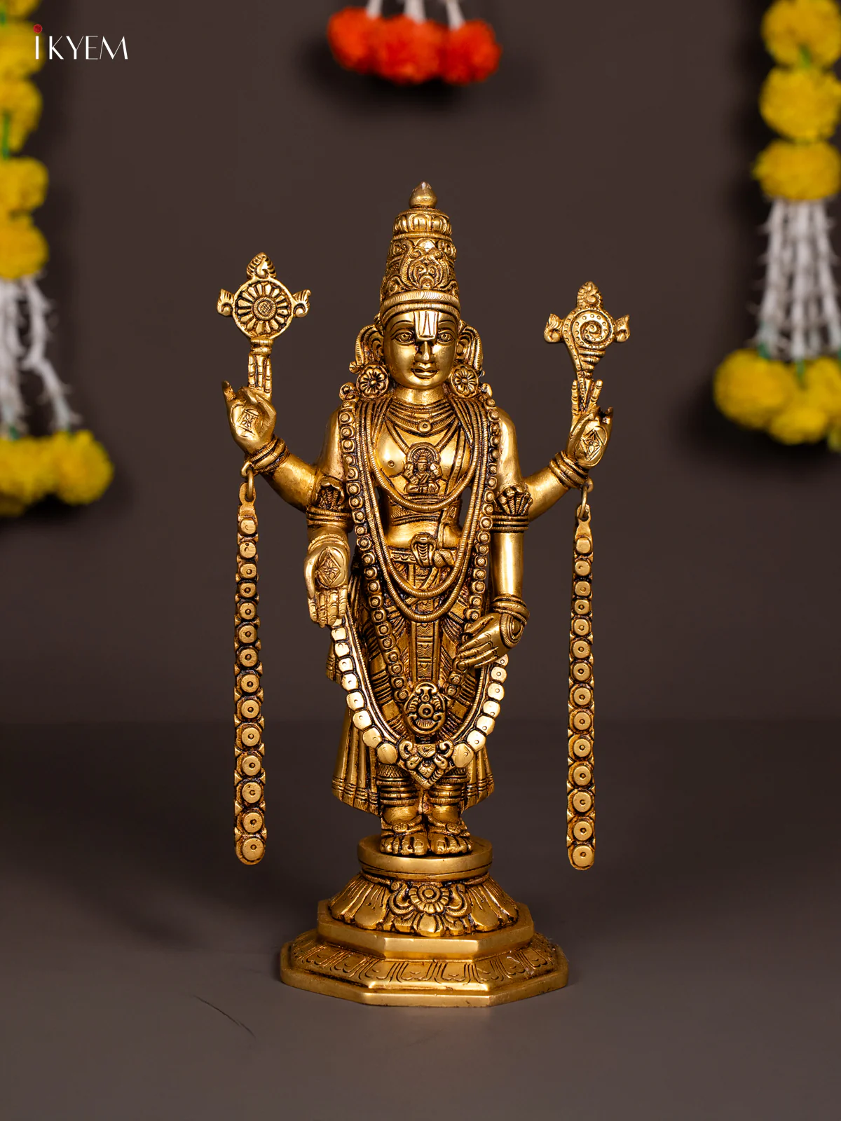 Brass Balaji Statue - 14.5 Inch - KN04133 - Image 2