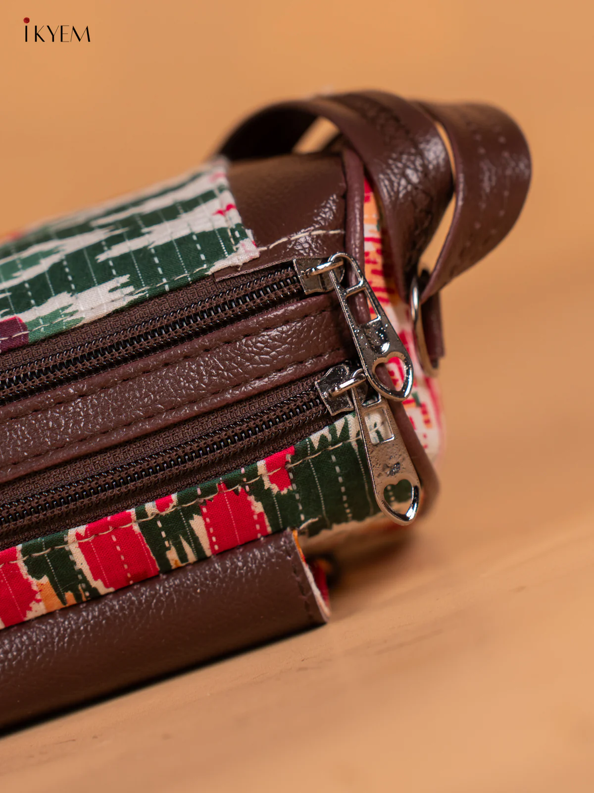 Ikkat Printed Flap Sling Bag - Multicolour - KN05139 - Image 4