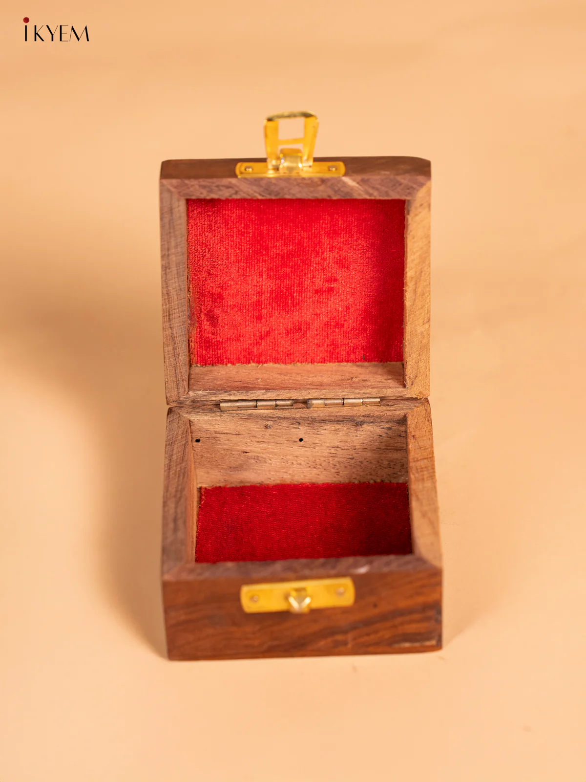 Hand-Made Wooden Jewellery Box - (3x3) Inch - KN08120 - Image 2