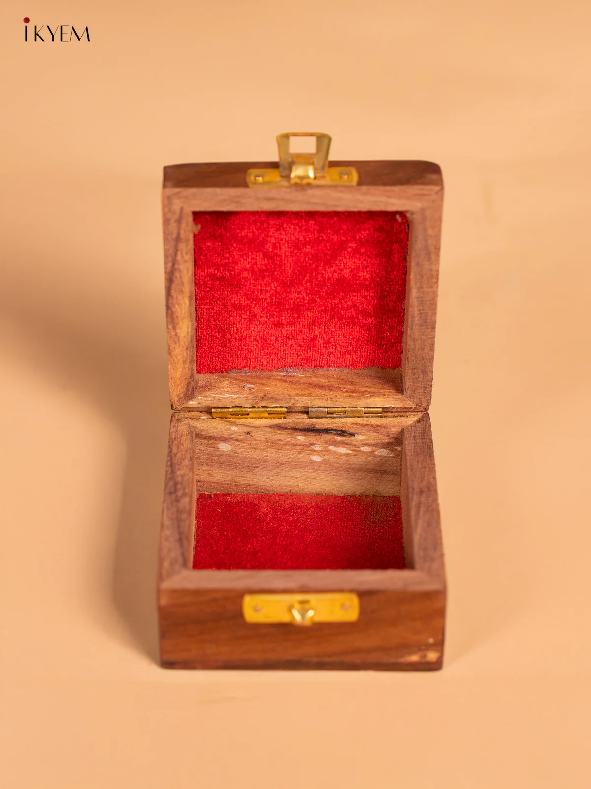 Hand-Made Wooden Jewellery Box - (3x3) Inch - KN08121 - Image 2