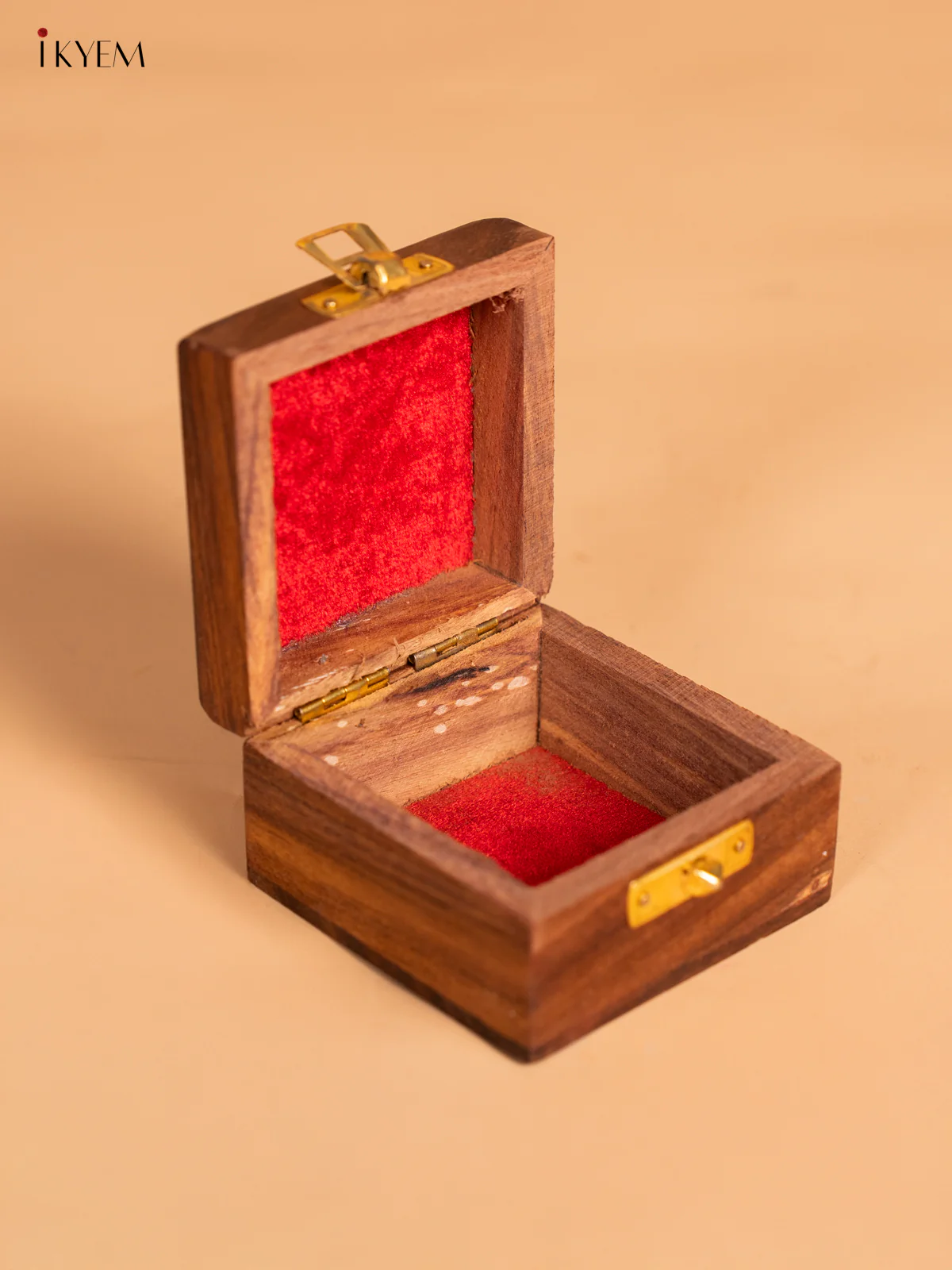 Hand-Made Wooden Jewellery Box - (3x3) Inch - KN08121 - Image 4