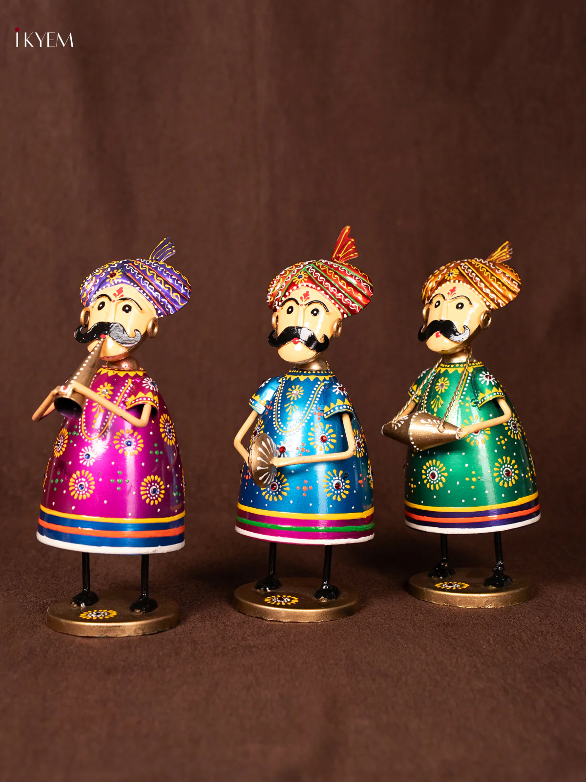 METAL PAINTED SITTING MUSICAL (SET OF 3) - KN29119 - Image 2