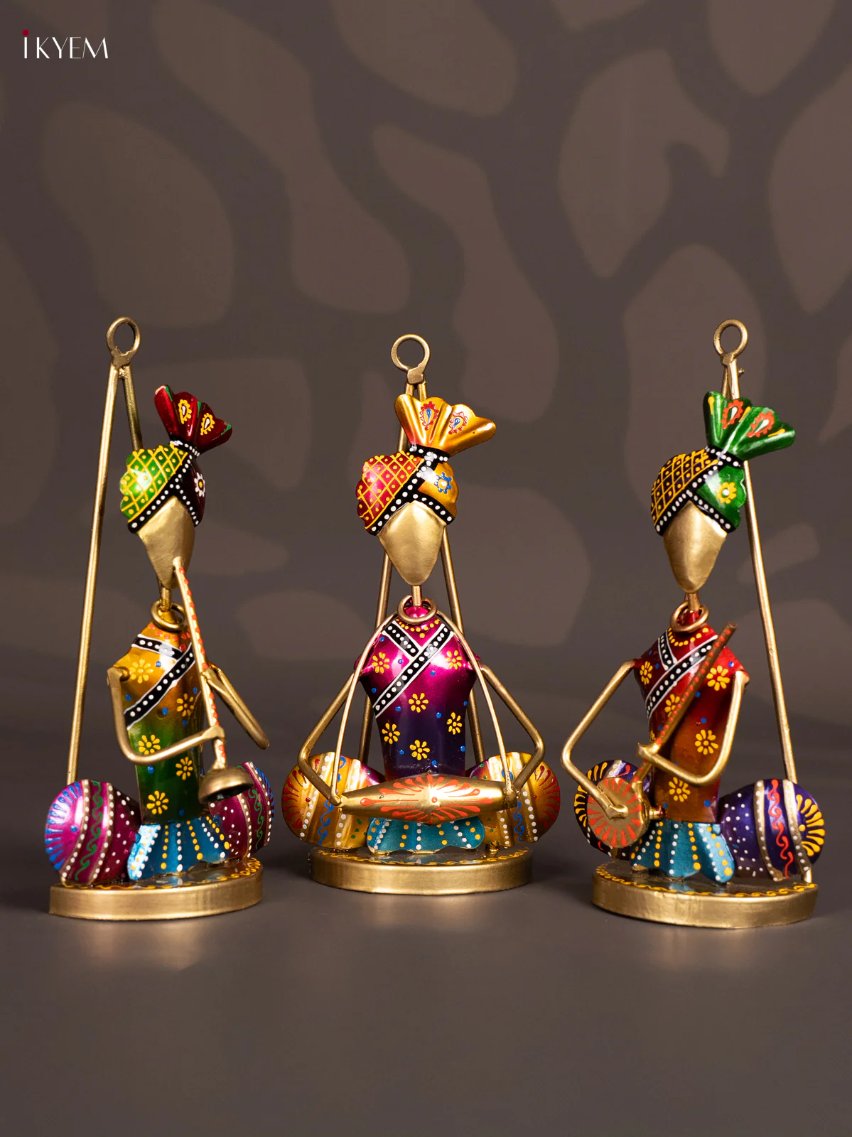 METAL PAINTED WALL HANGIND MUSICAL(SET OF 3) - KN29129 - Image 2