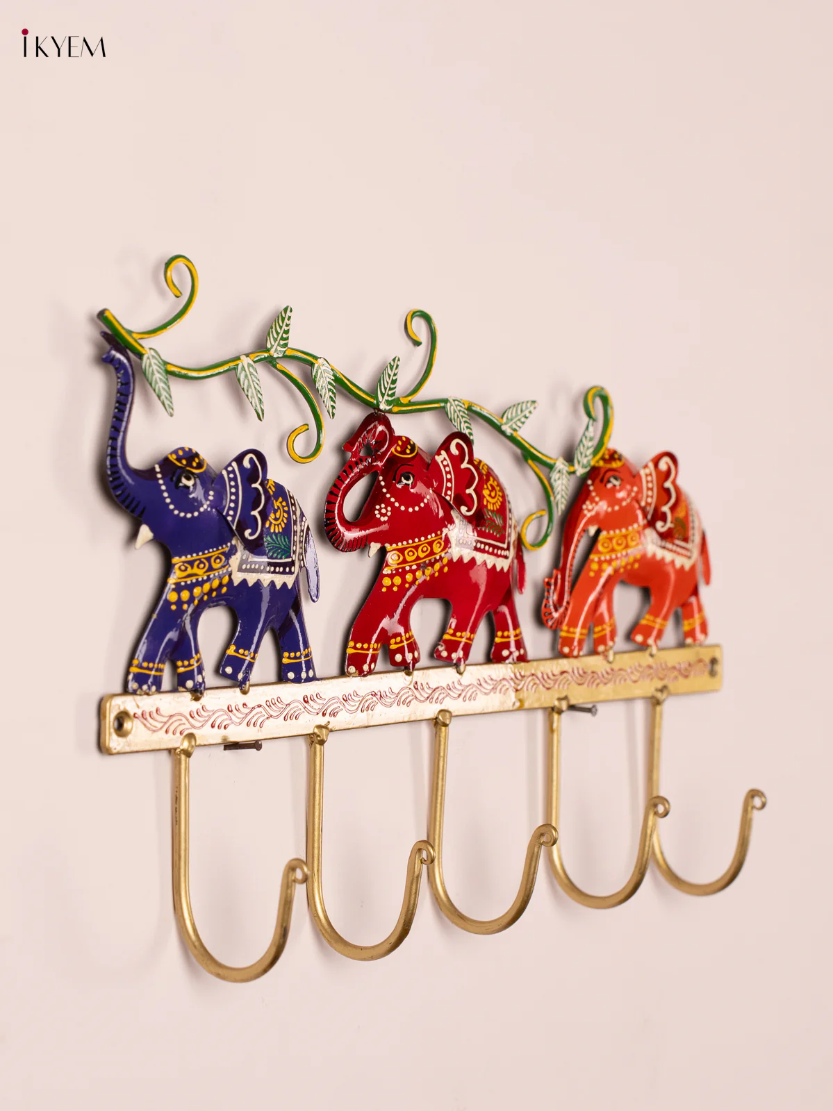 METAL PAINTED WALL 3 ELEPHANT - KN29165 - Image 4