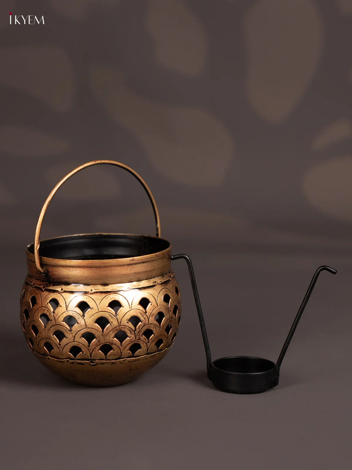 METAL PAINTED TEA LIGHT ROUND SMALL - KN29182 - Image 3