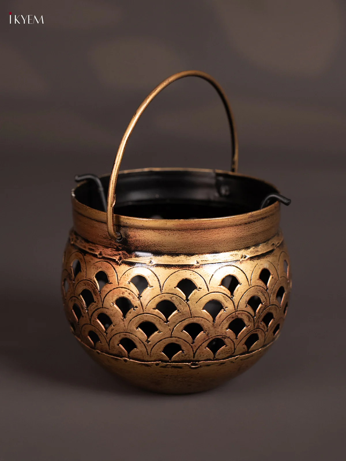 METAL PAINTED TEA LIGHT ROUND SMALL - KN29182 - Image 4