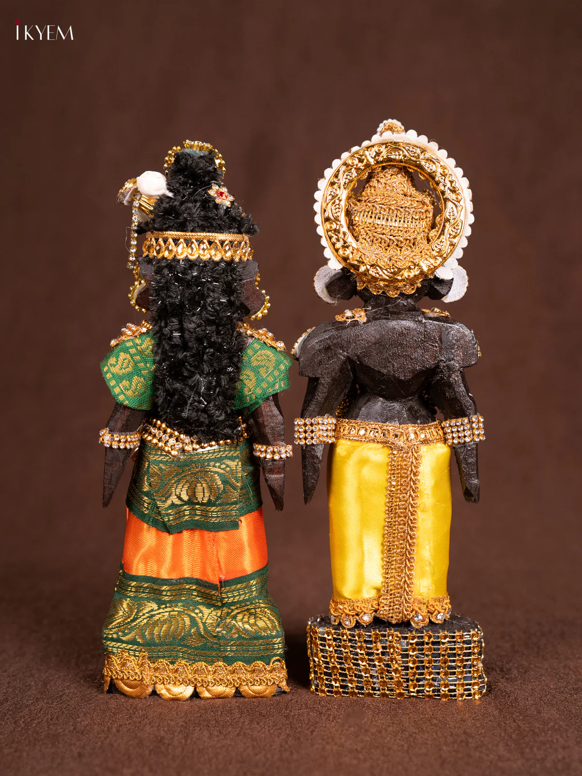 Balaji Padmavathy Thayar MARAPACHI  Seer Varisai - Golu Display Doll - Orange 8 inch - KN31245 - Image 5
