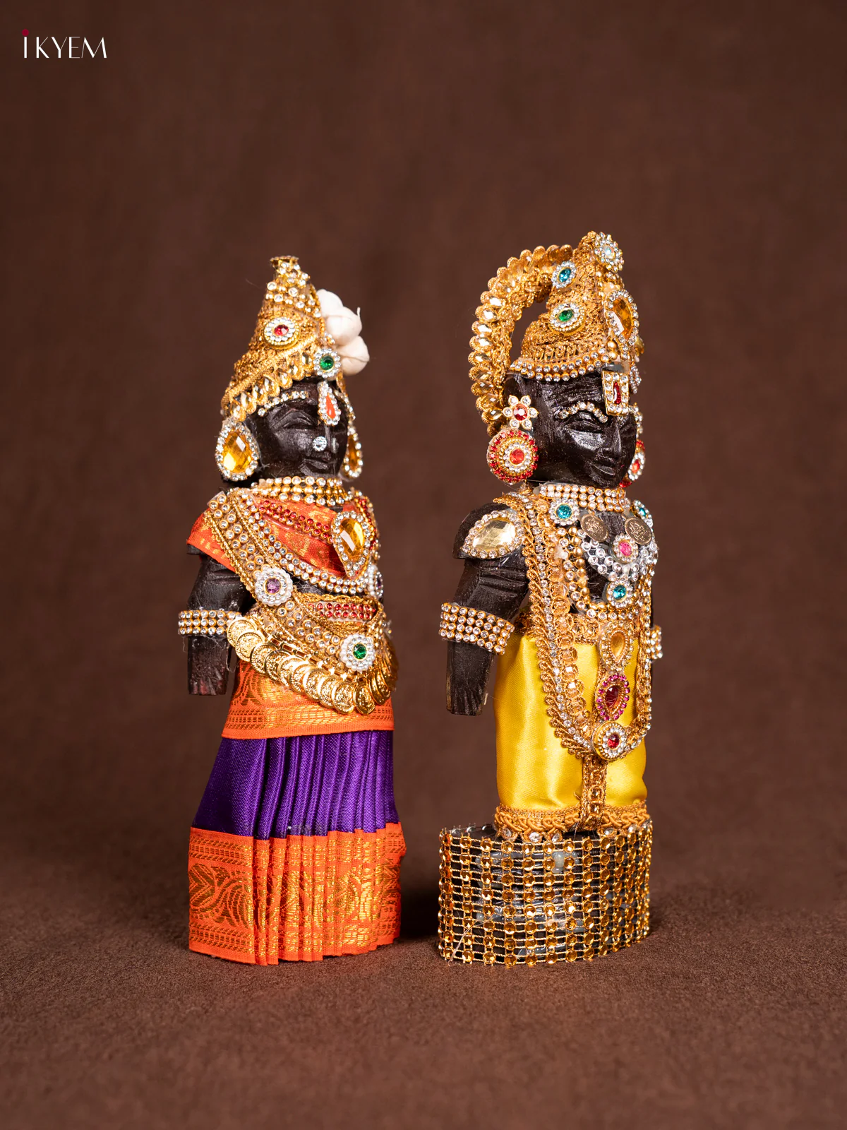 Balaji Padmavathy Thayar MARAPACHI Seer Varisai- Golu Display Doll - Violet 8 inch - KN31246 - Image 2